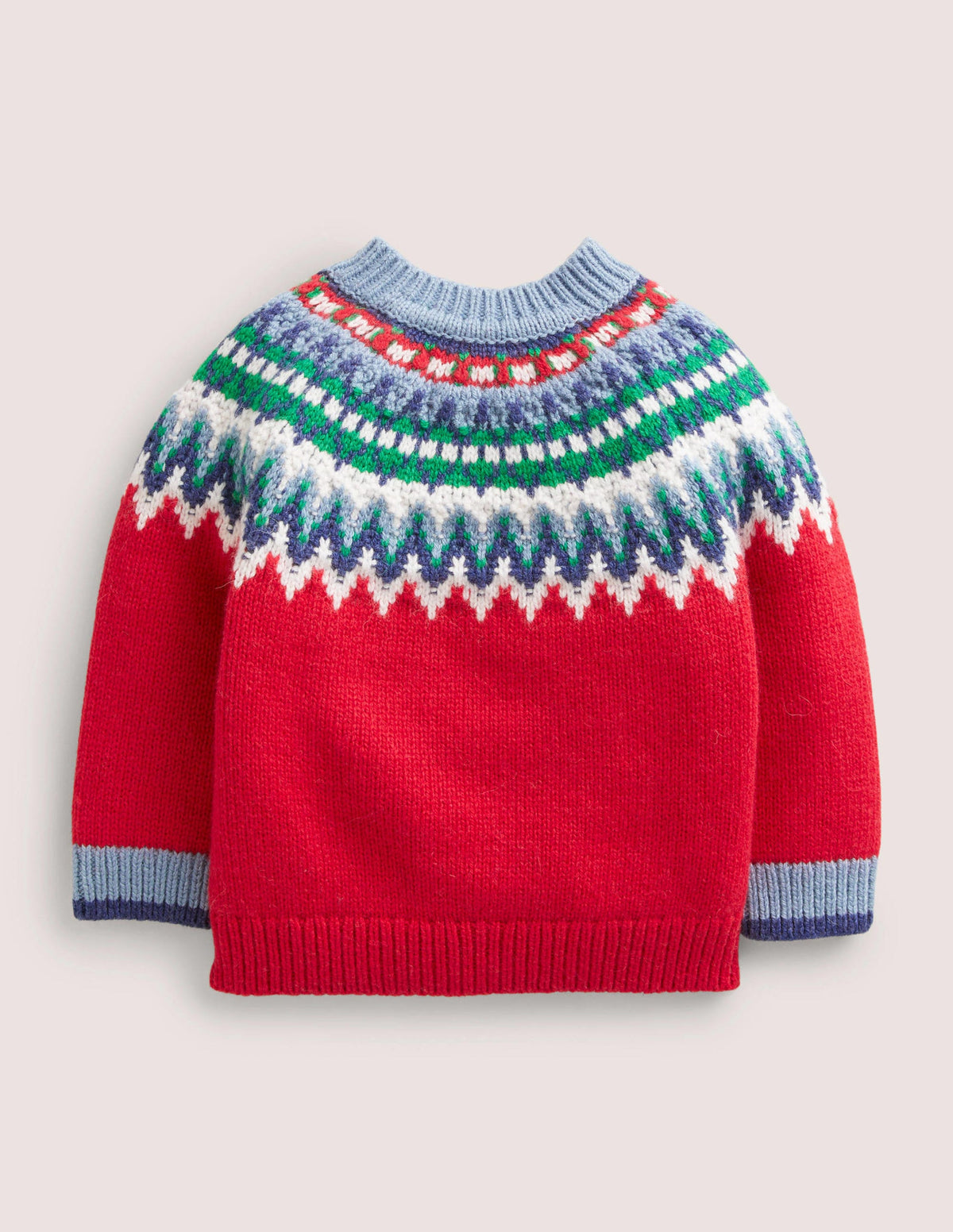 Fun Fair Isle Jumper-Rockabilly Red Fairisle-2