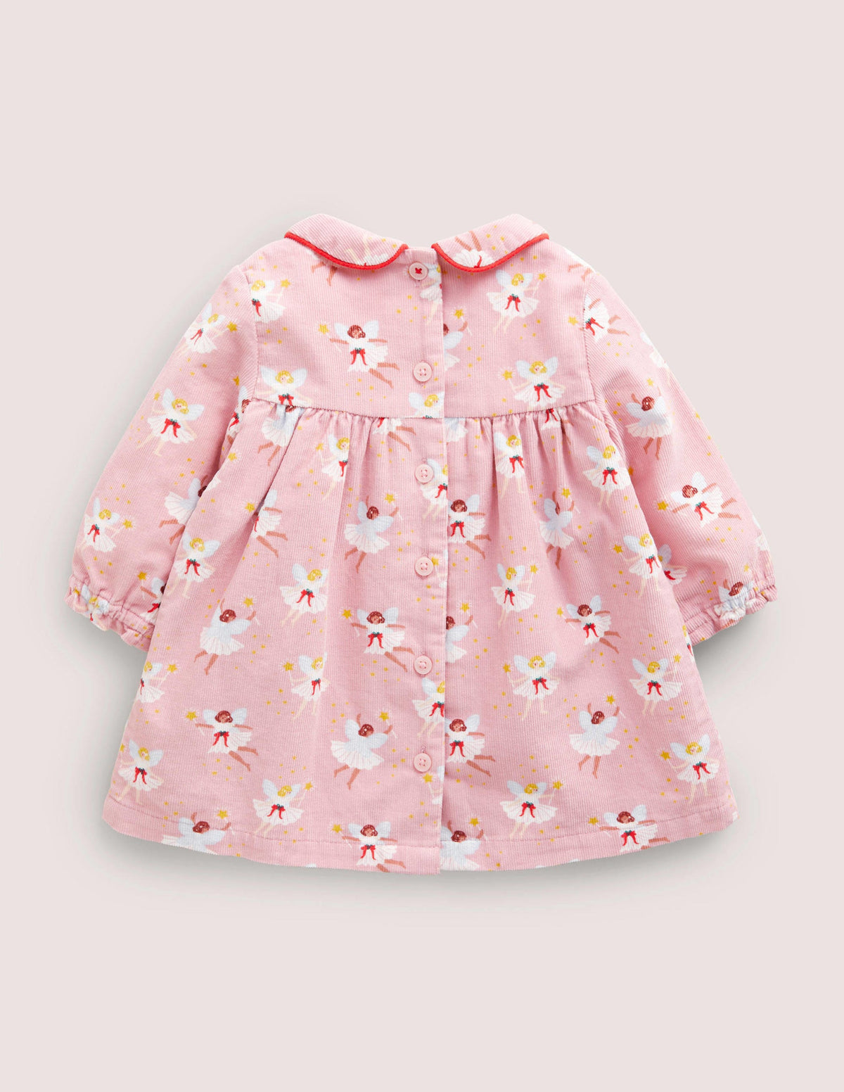 Woven Collar Dress-Boto Pink Fairies - Image 2