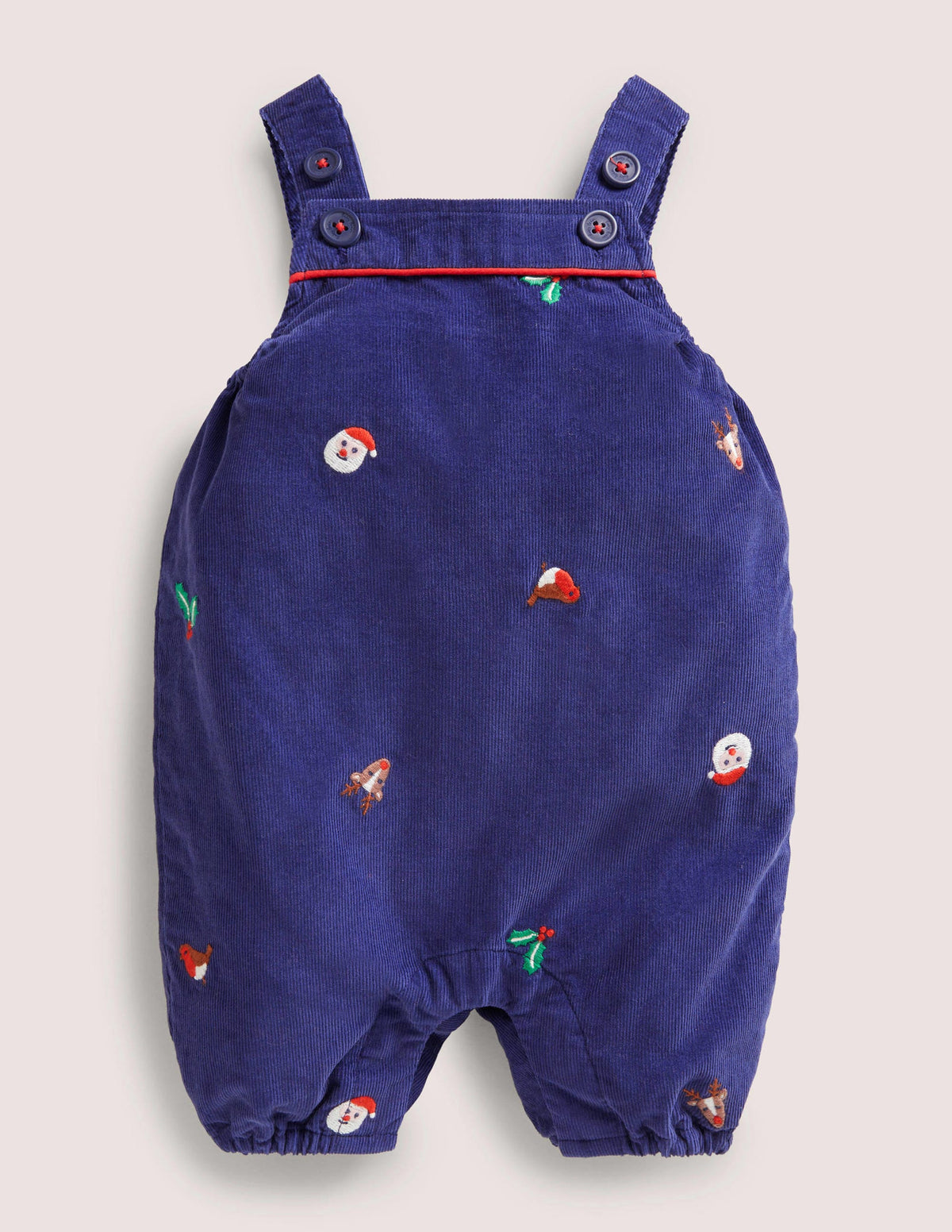 Nostalgic Festive Dungaree-Starboard Blue Festive - Image 1