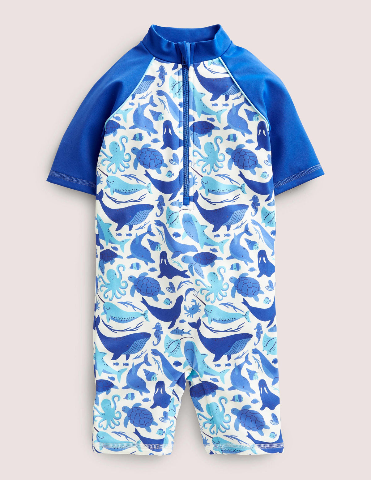 Printed Sun-safe Surf Suit-Ivory Under the Sea - Image 1