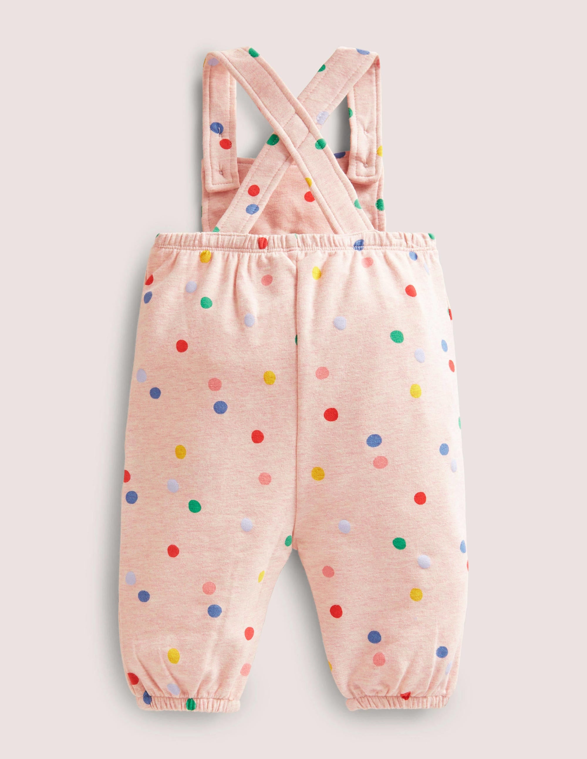 Jersey Dungaree-Pink Marl Painted Spot - Image 2