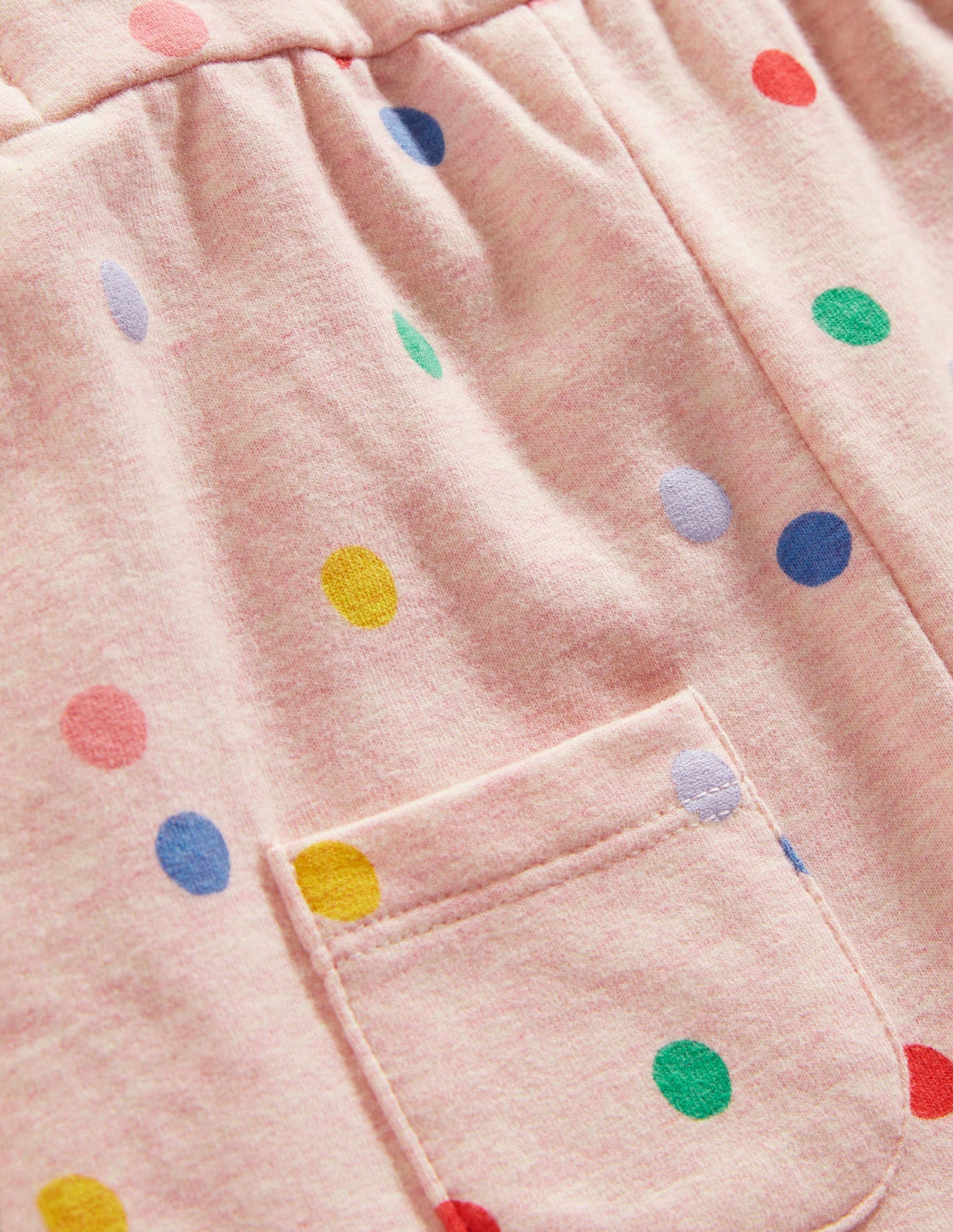 Jersey Dungaree-Pink Marl Painted Spot-3