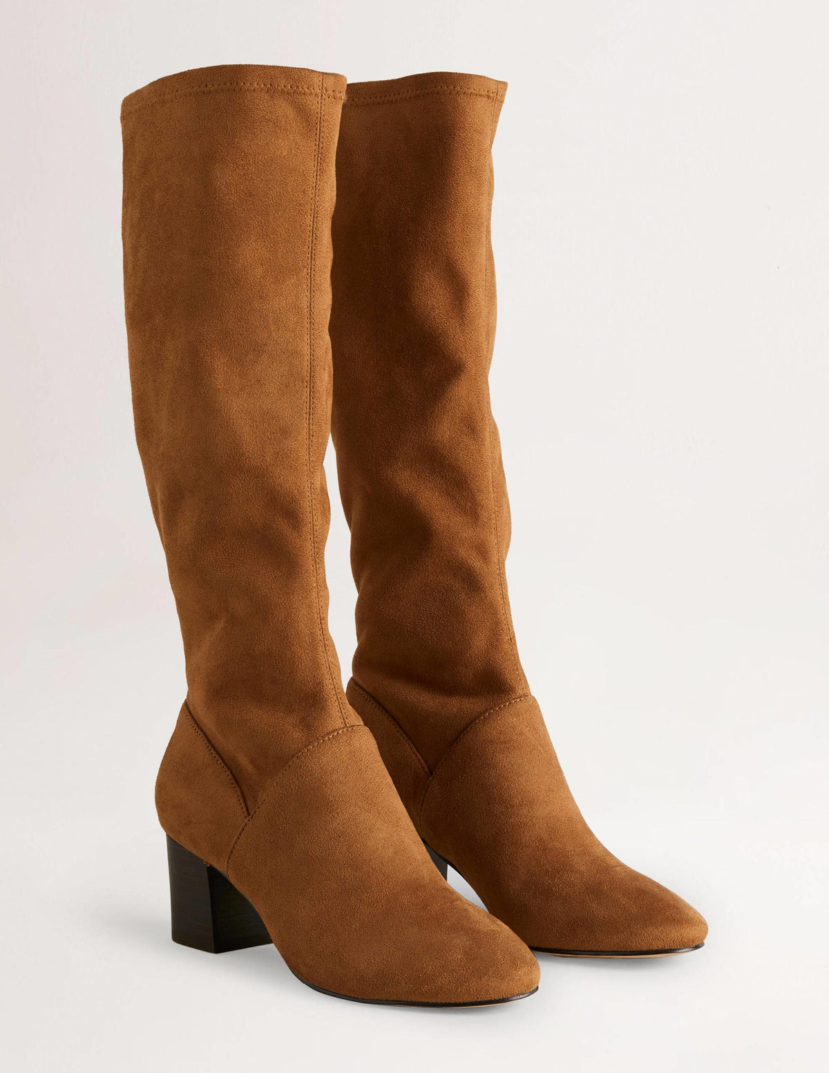 Round Toe Stretch Boots-Acorn-2