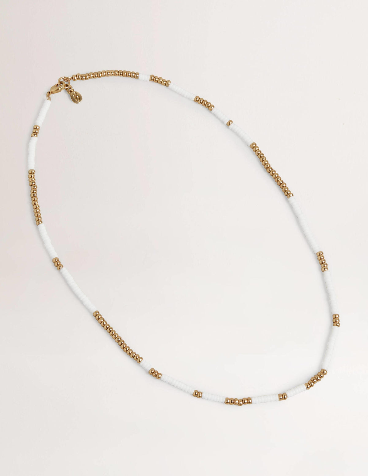 Beaded Necklace-Ivory-1
