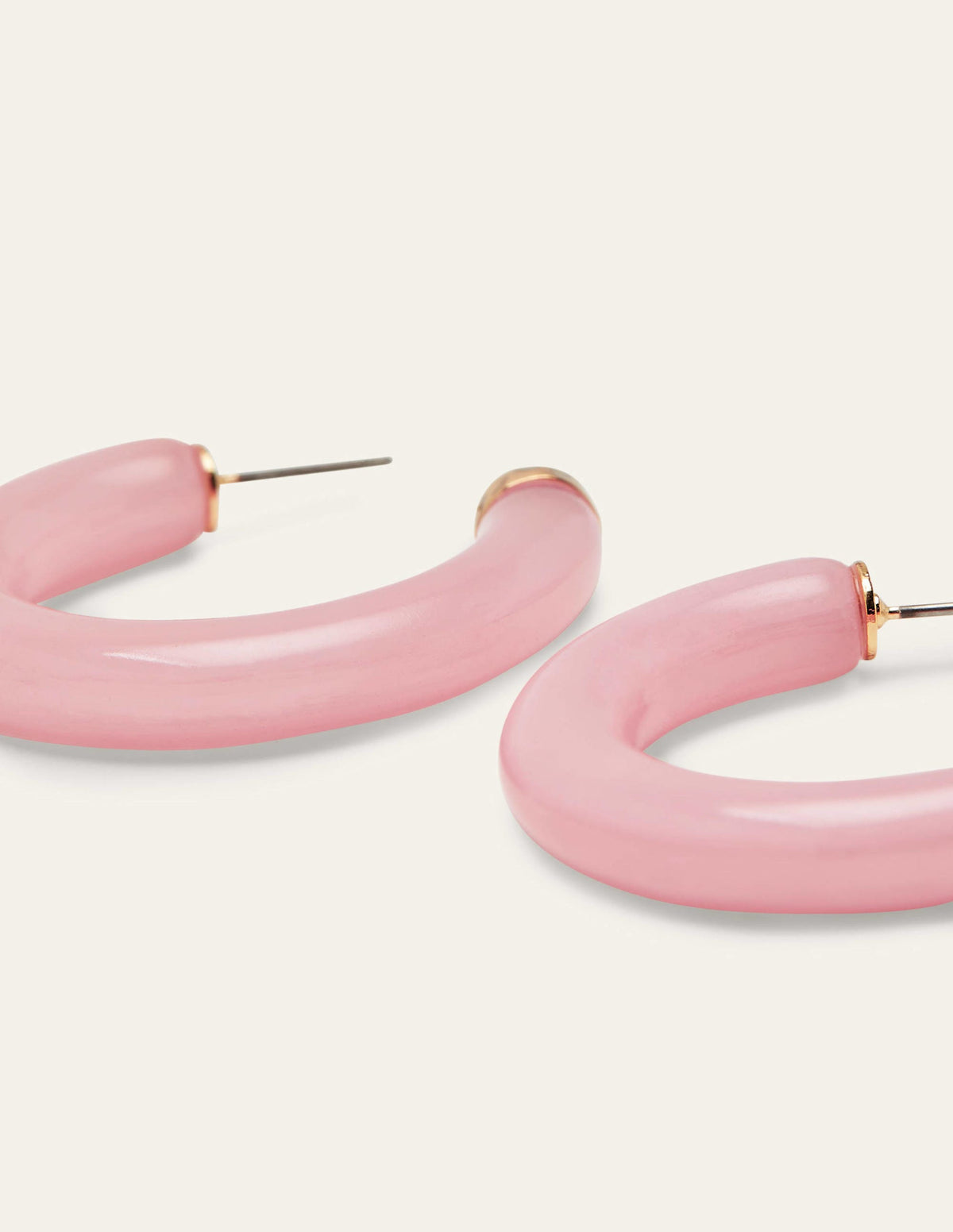 Resin Hoop Earrings-Wild Rose-3