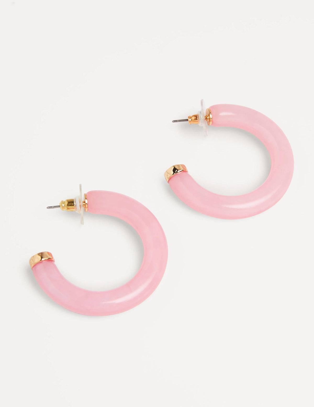 Resin Hoop Earrings-Wild Rose - Image 4