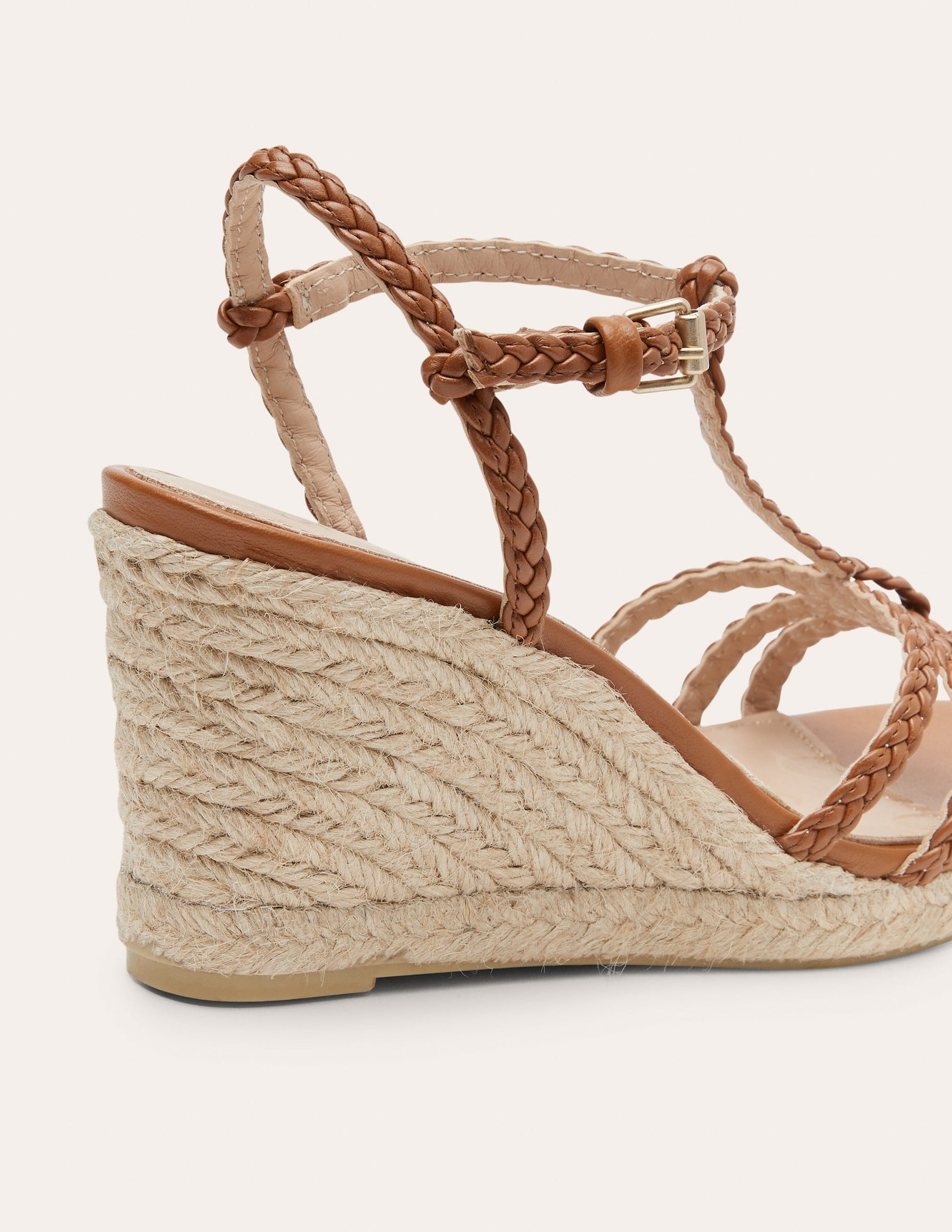 Braided Espadrille Wedges-Tan-3