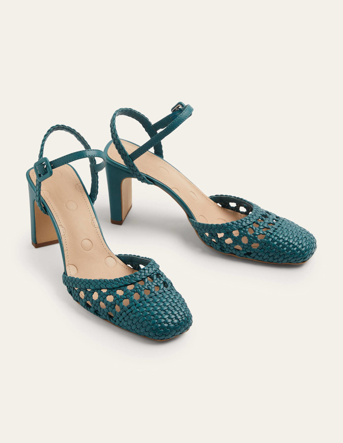 Ellie Woven Leather Courts-Chesapeake Bay - Image 1