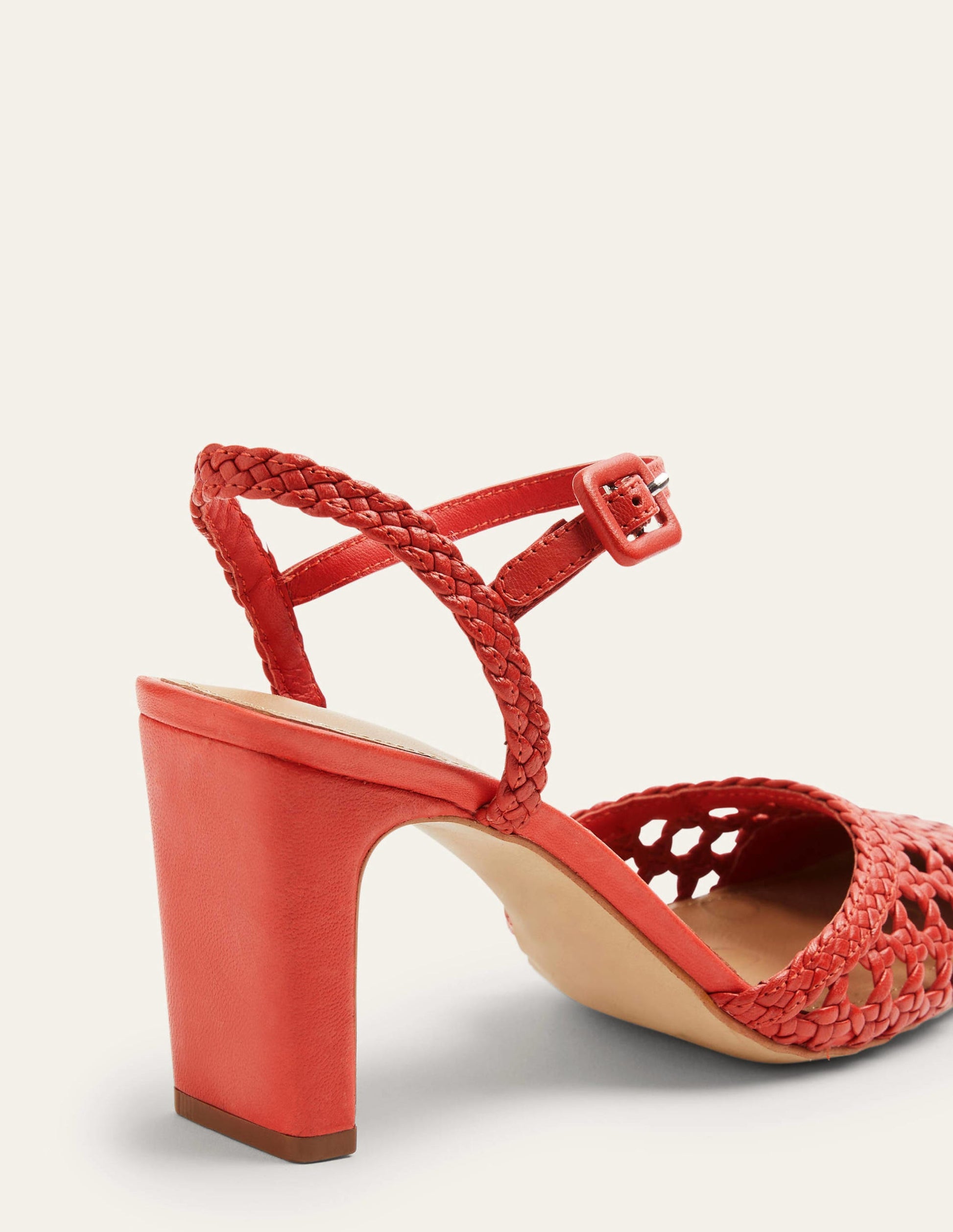 Ellie Woven Leather Courts-Aurora Red-2