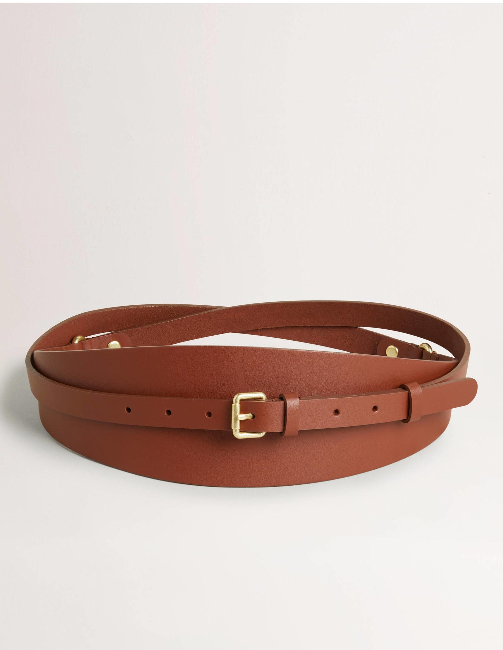 Wide Wrap Waist Belt-Tan-1