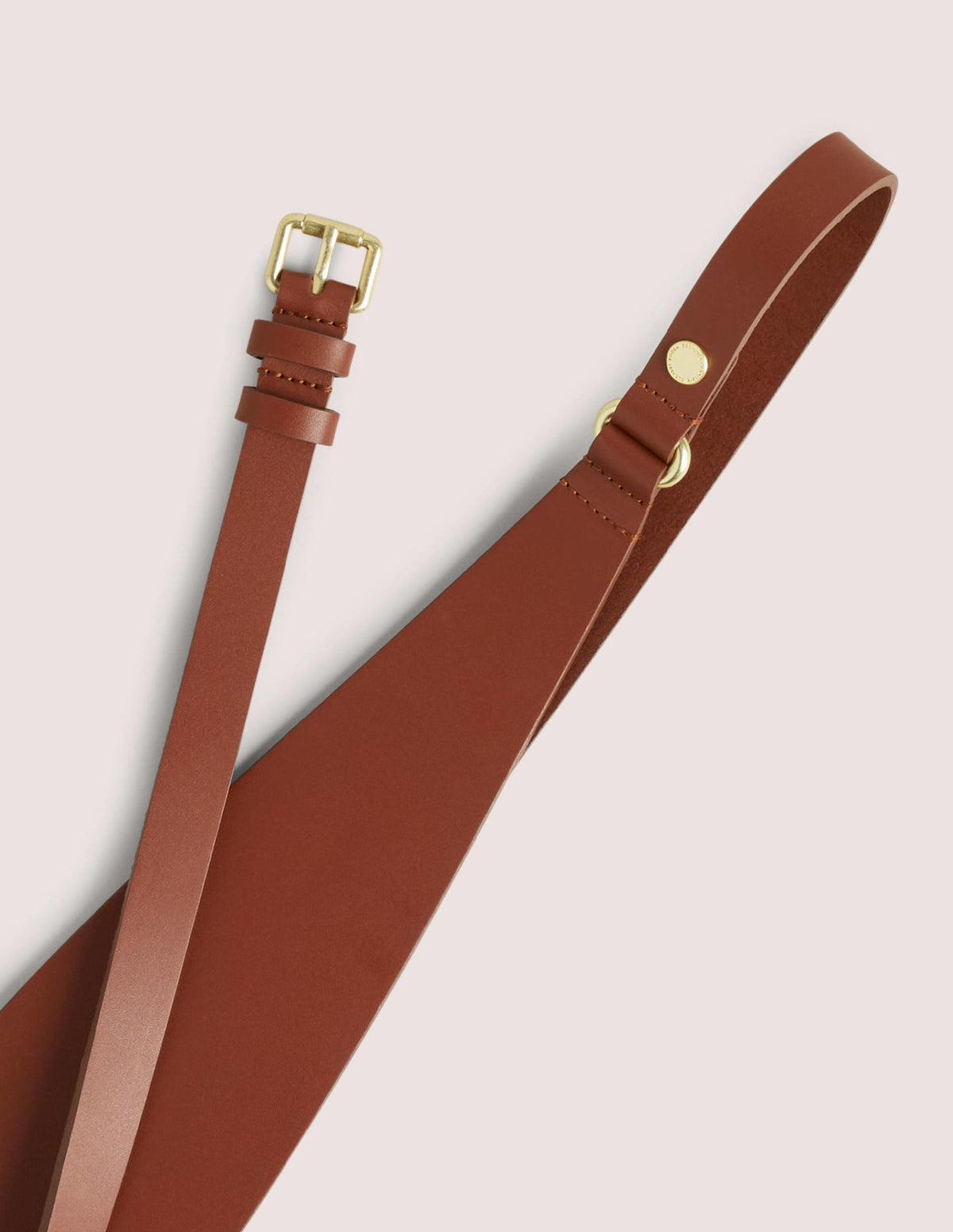 Wide Wrap Waist Belt-Tan - Image 2