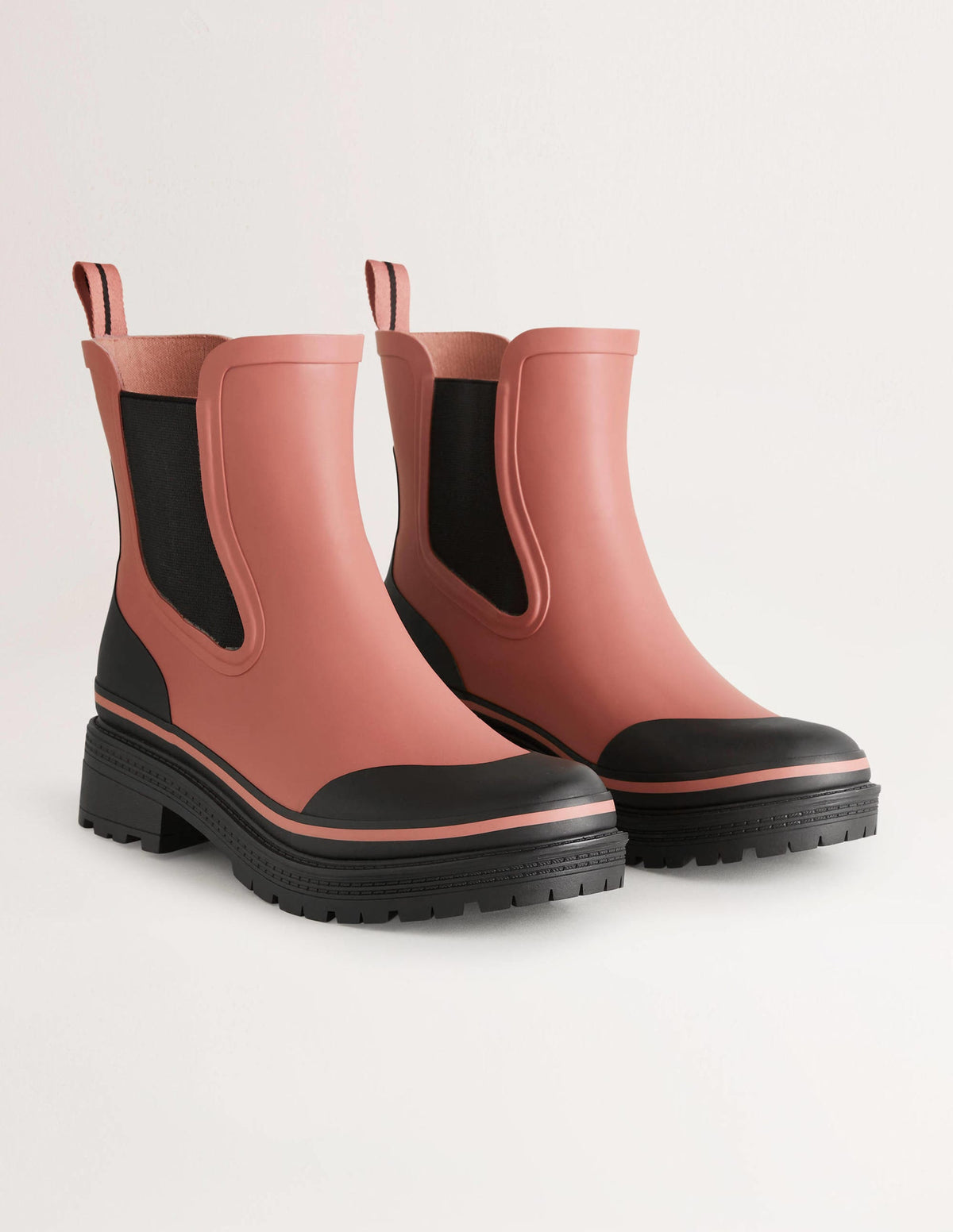 Chelsea Wellington Boots-Dusty Red - Image 2