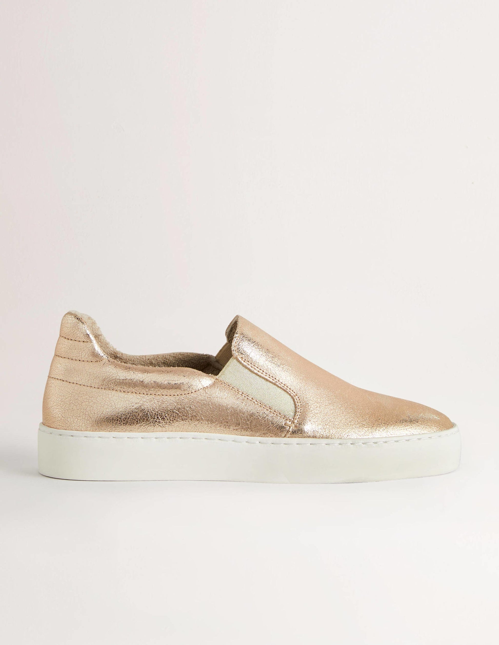 Slip-on Trainers-Metallic Gold-1