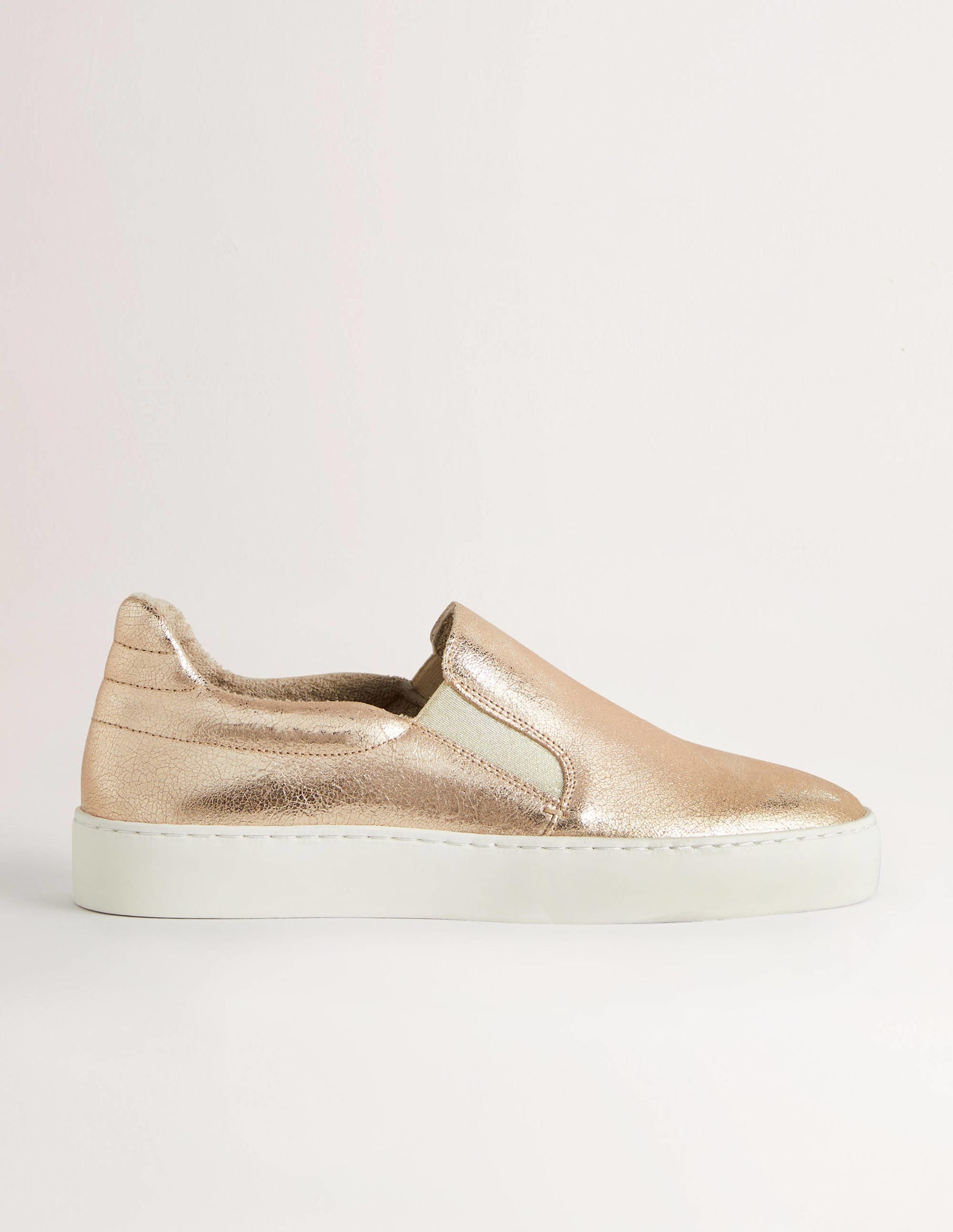 Slip-on Trainers-Metallic Gold - Image 1
