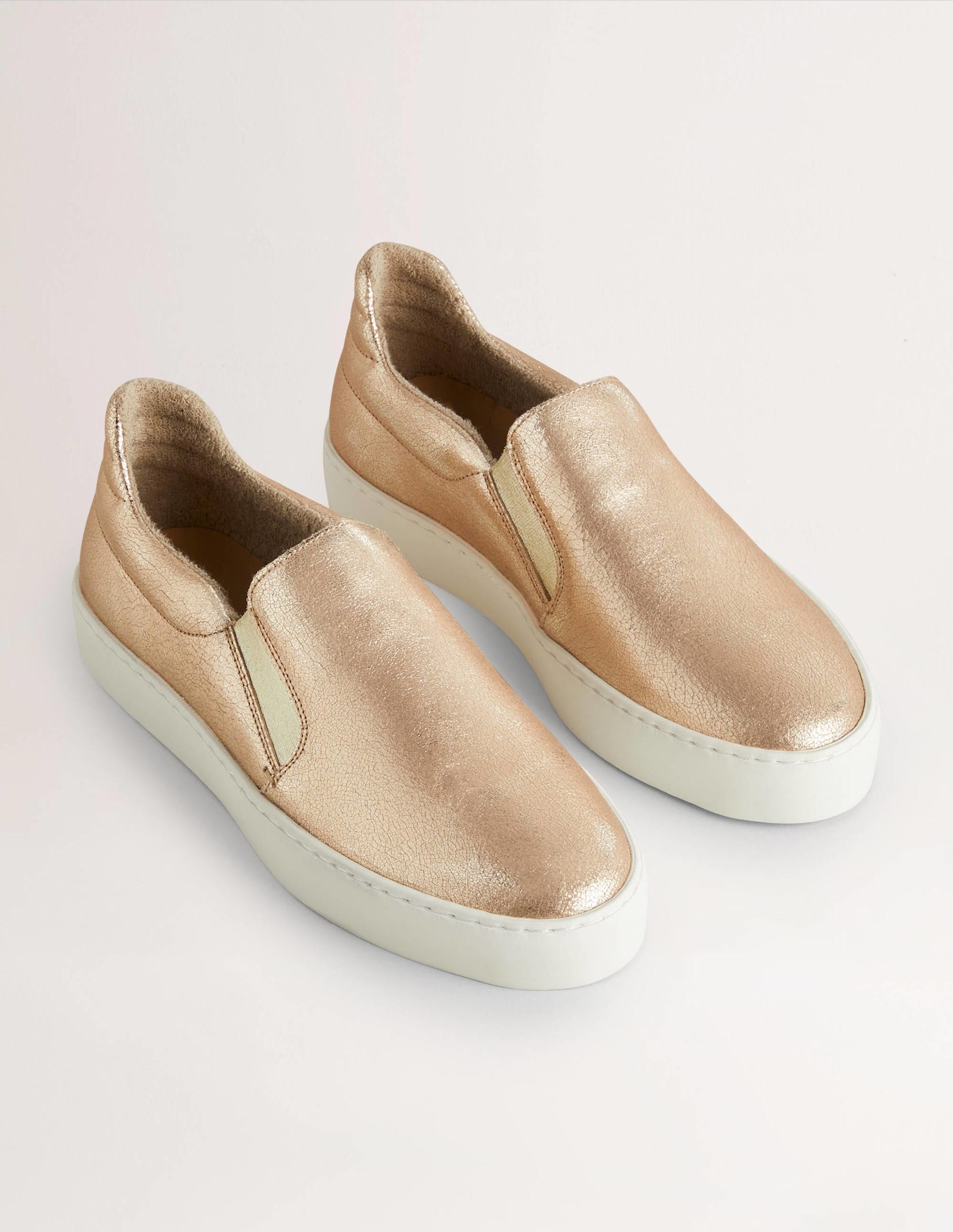Slip-on Trainers-Metallic Gold - Image 2