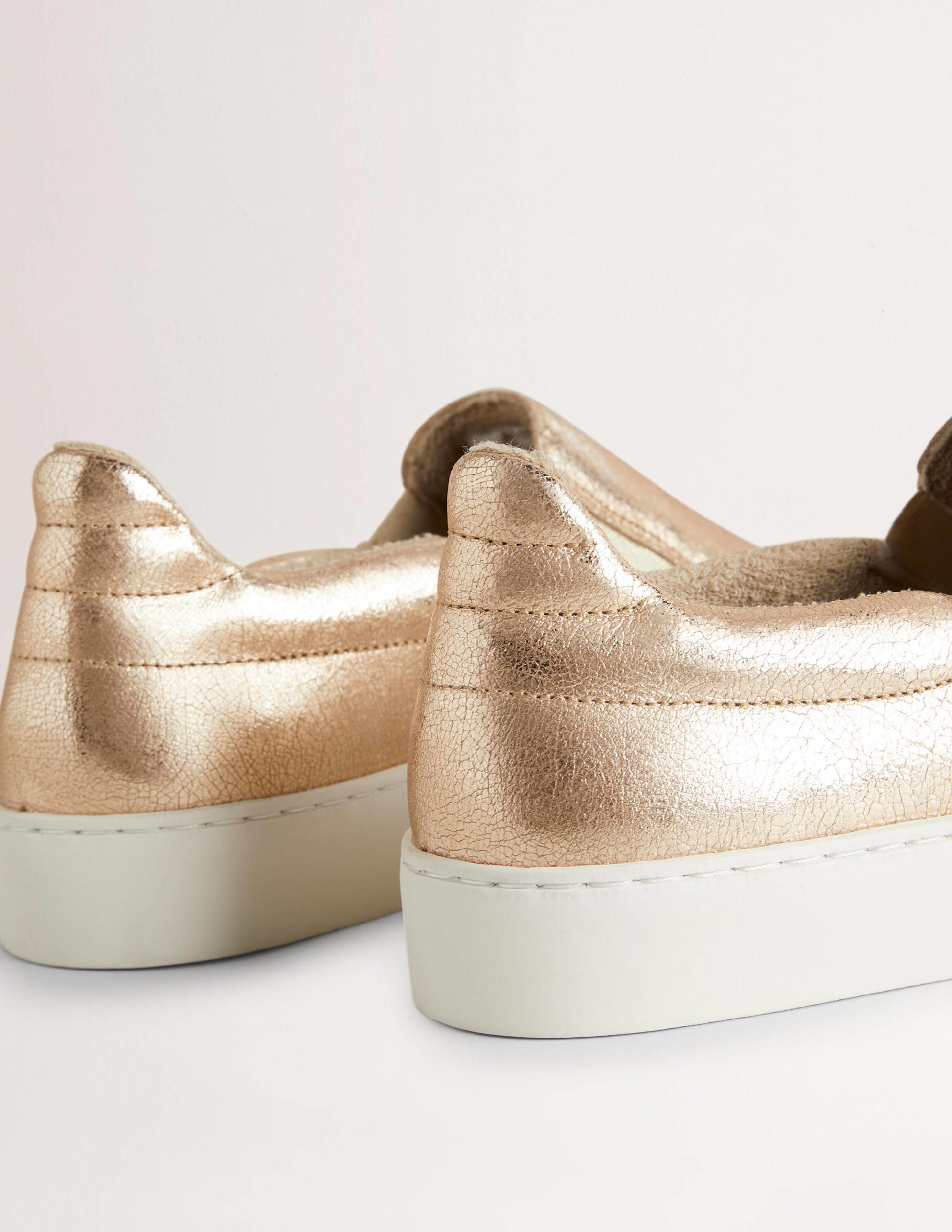 Slip-on Trainers-Metallic Gold-3
