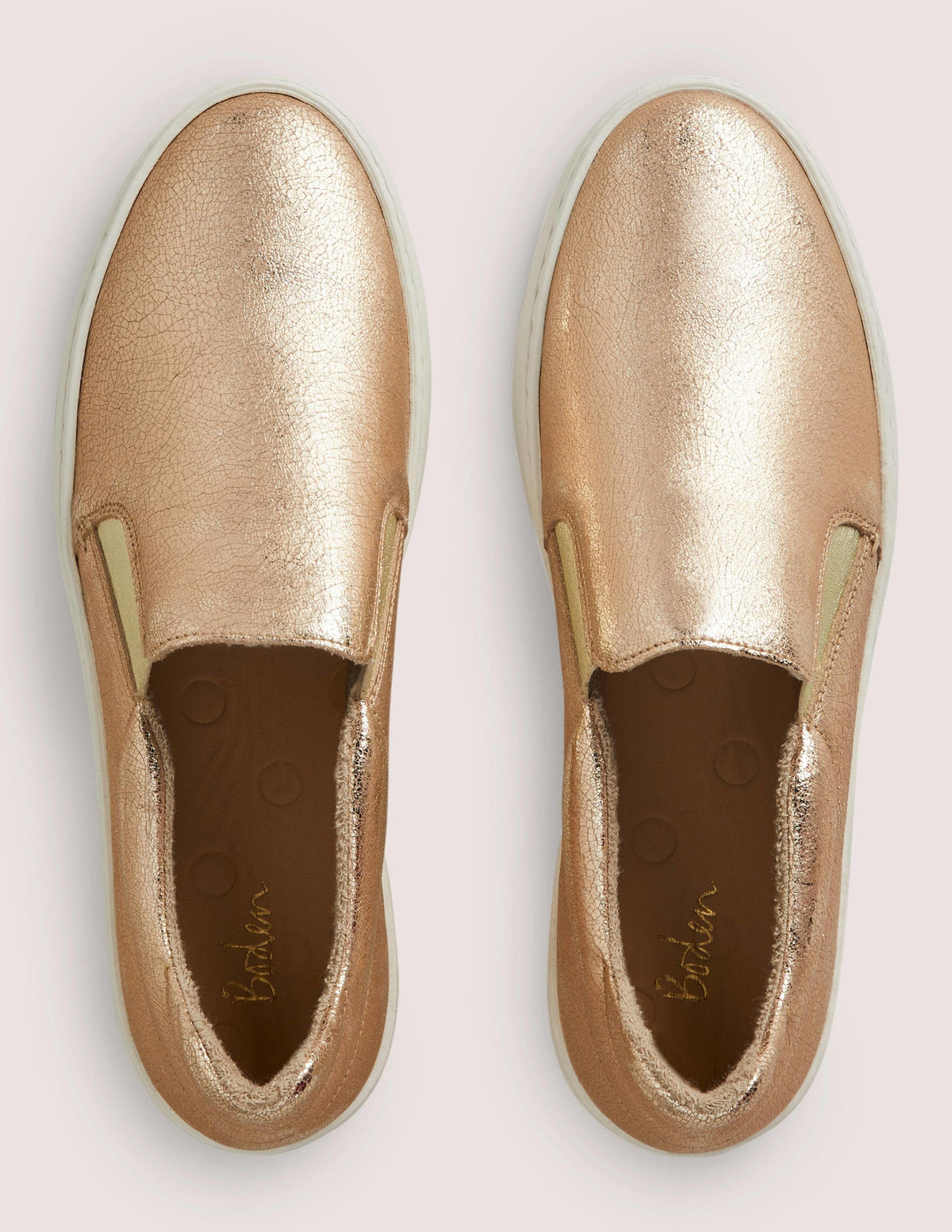 Slip-on Trainers-Metallic Gold-4