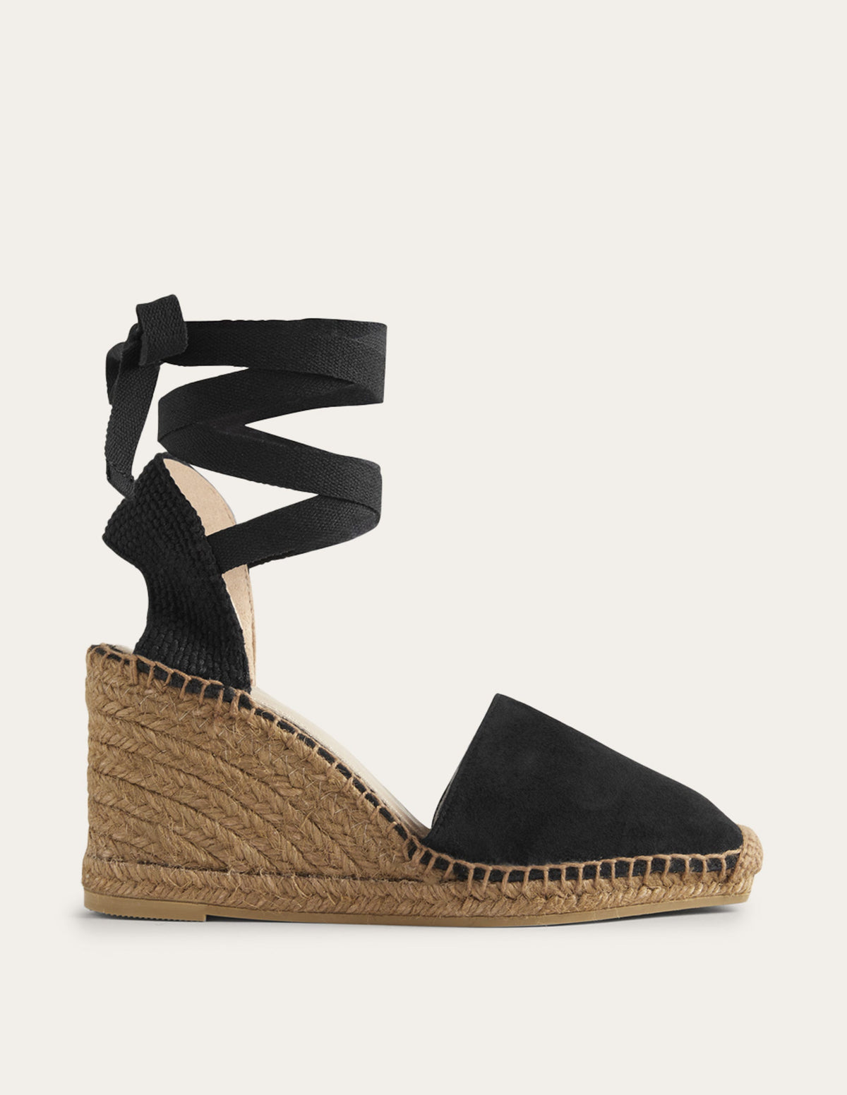 Esme Espadrille Wedges-Black-1