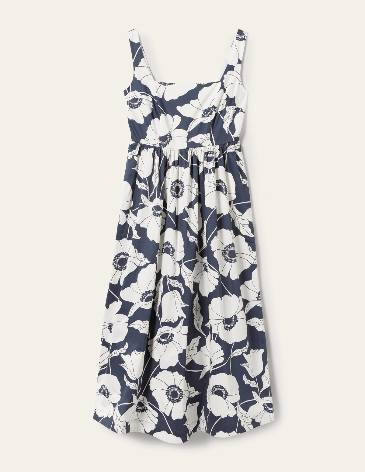 Violet Square Neck Midi Dress-Navy, Elegant Vine-12