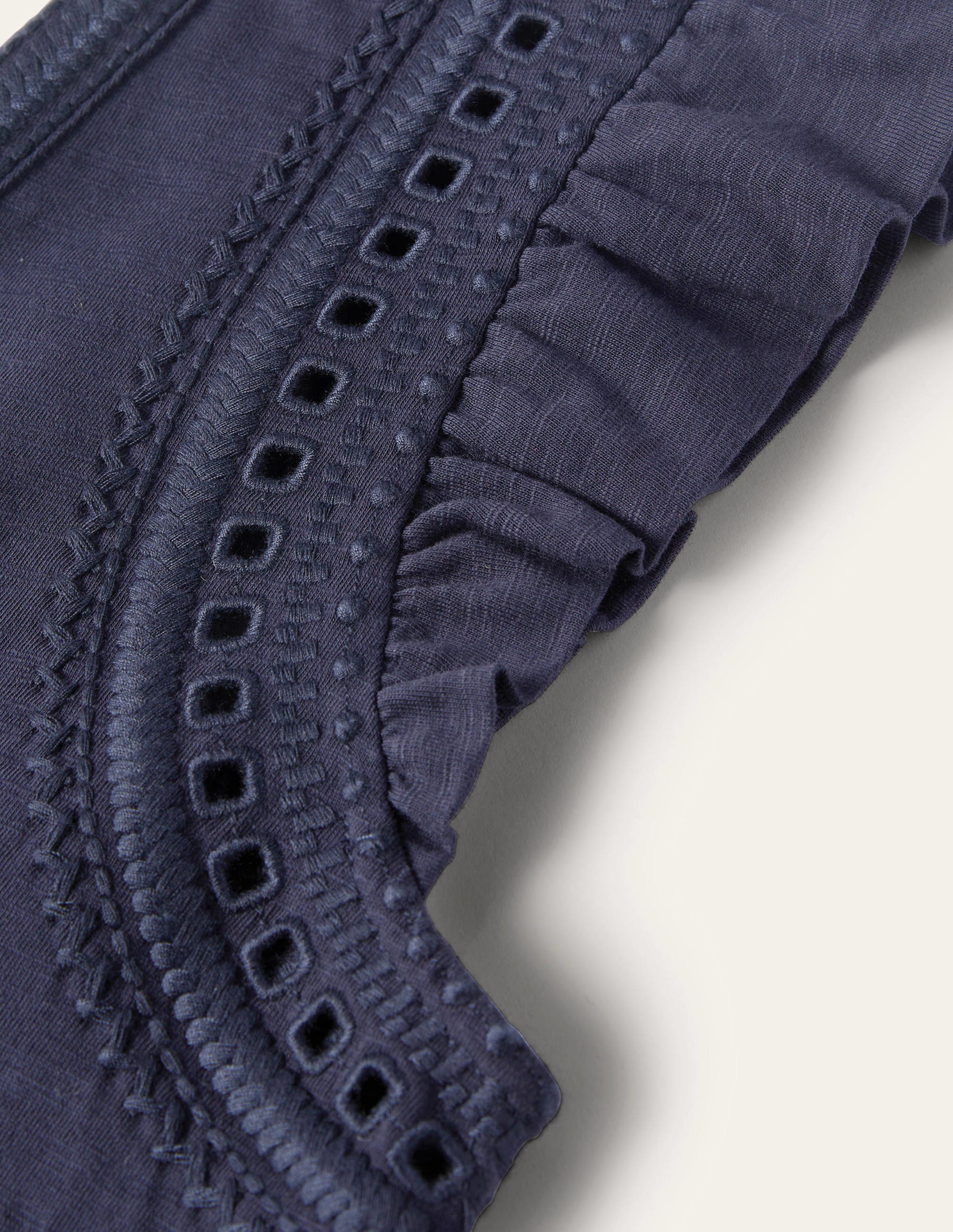 Empire Detail Jersey Dress-Navy - Image 9