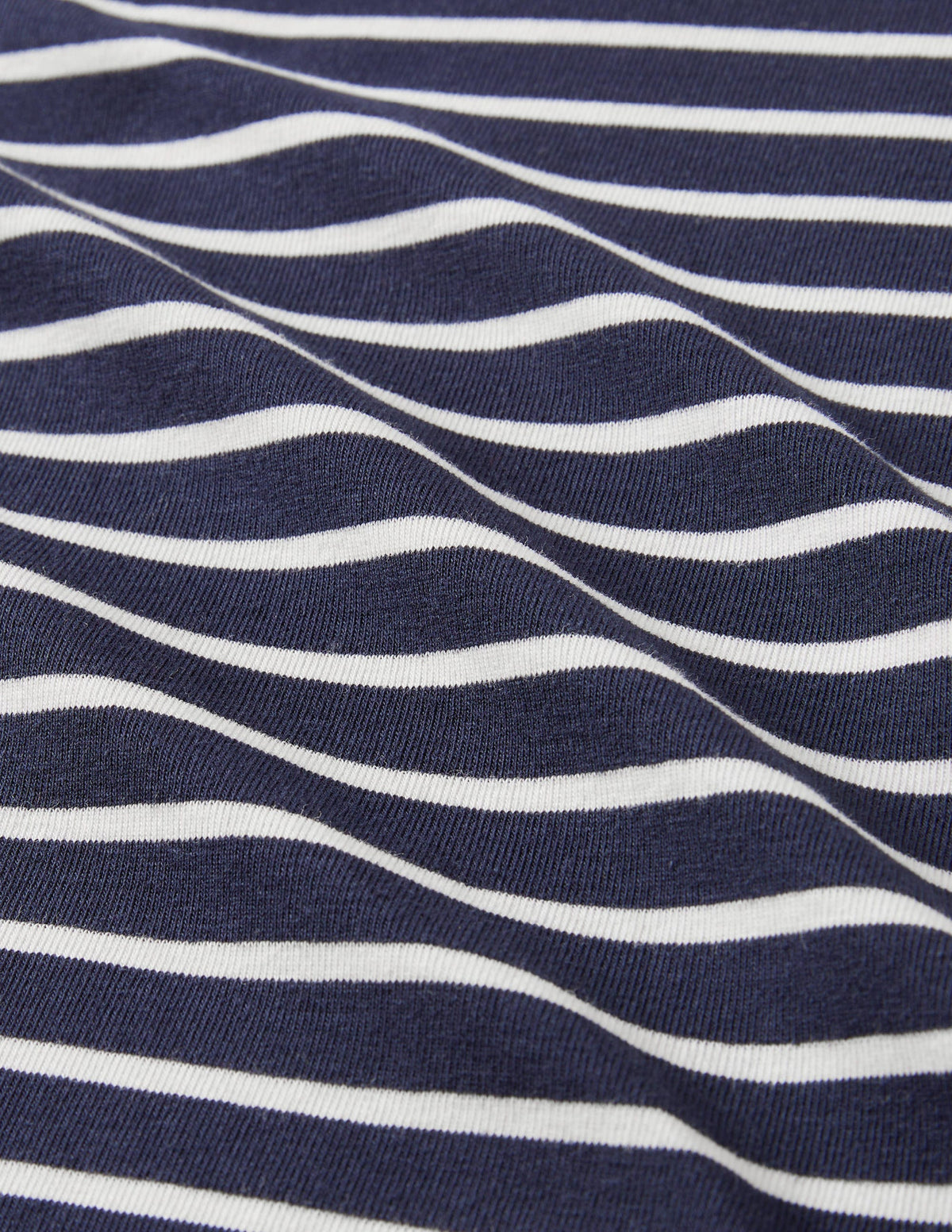 Essential Short Sleeve T-Shirt-Navy / Ivory Stripe - Image 9