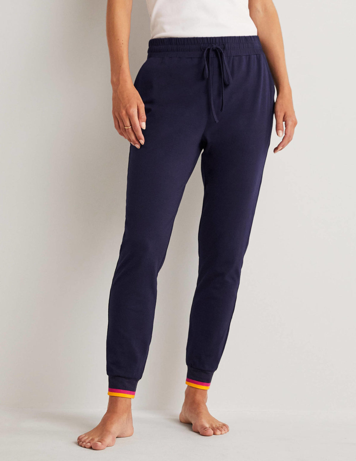 Cuffed Jersey Joggers-Navy-9