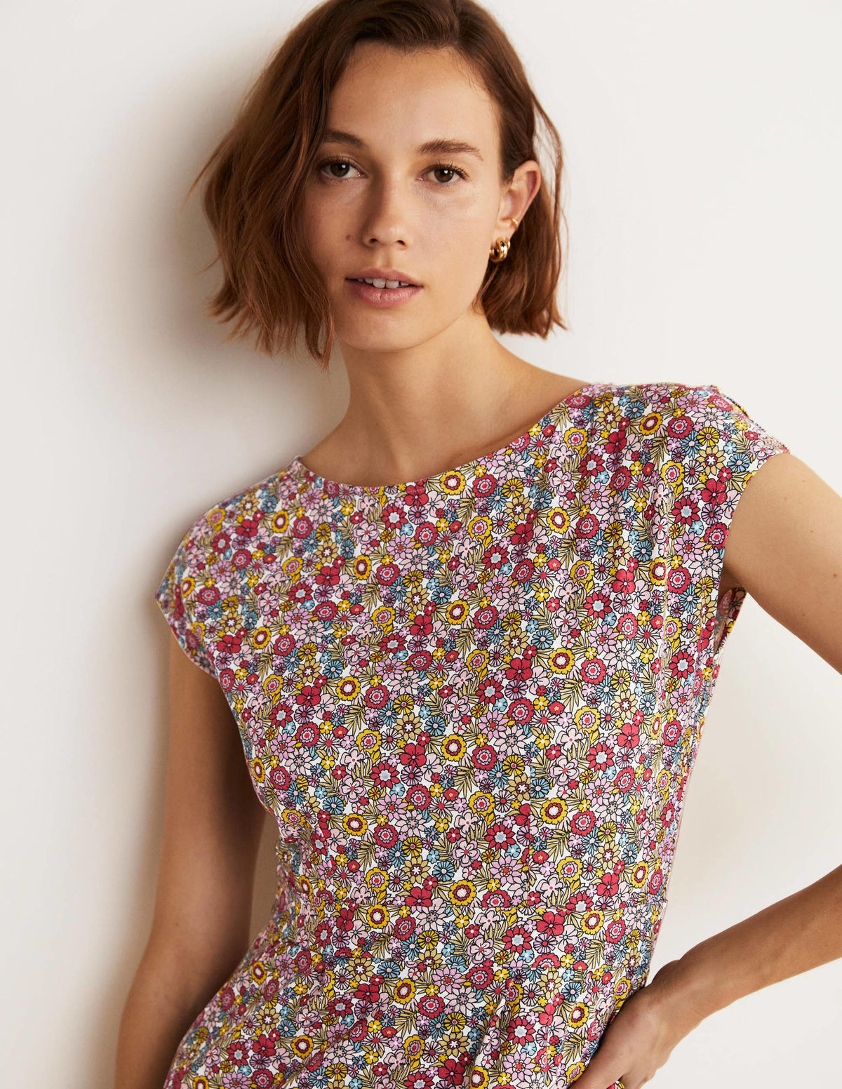 Florrie Jersey Dress-Multi, Bloom Garden - Image 4