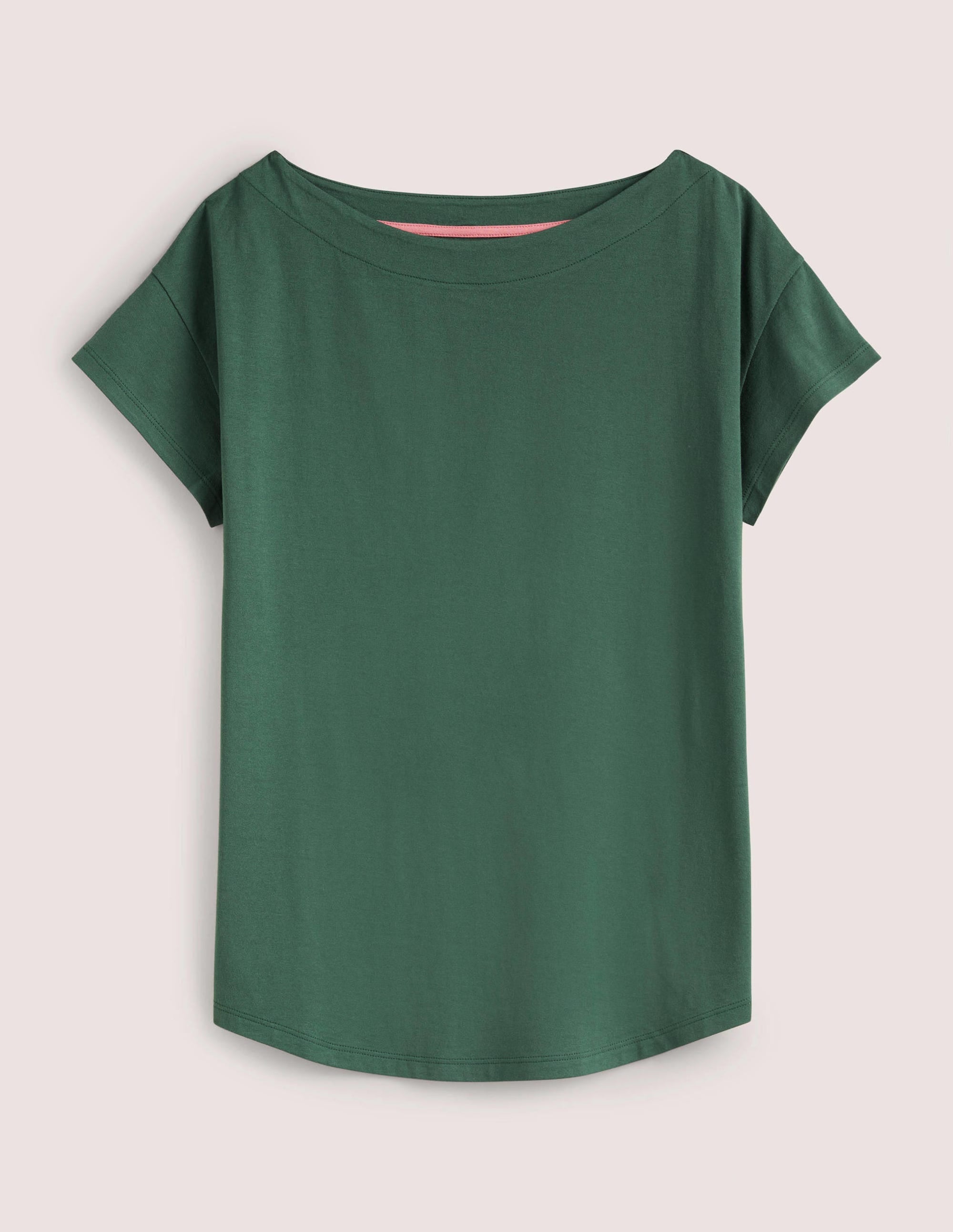 Supersoft Boat Neck T-Shirt-Trekking Green - Image 5