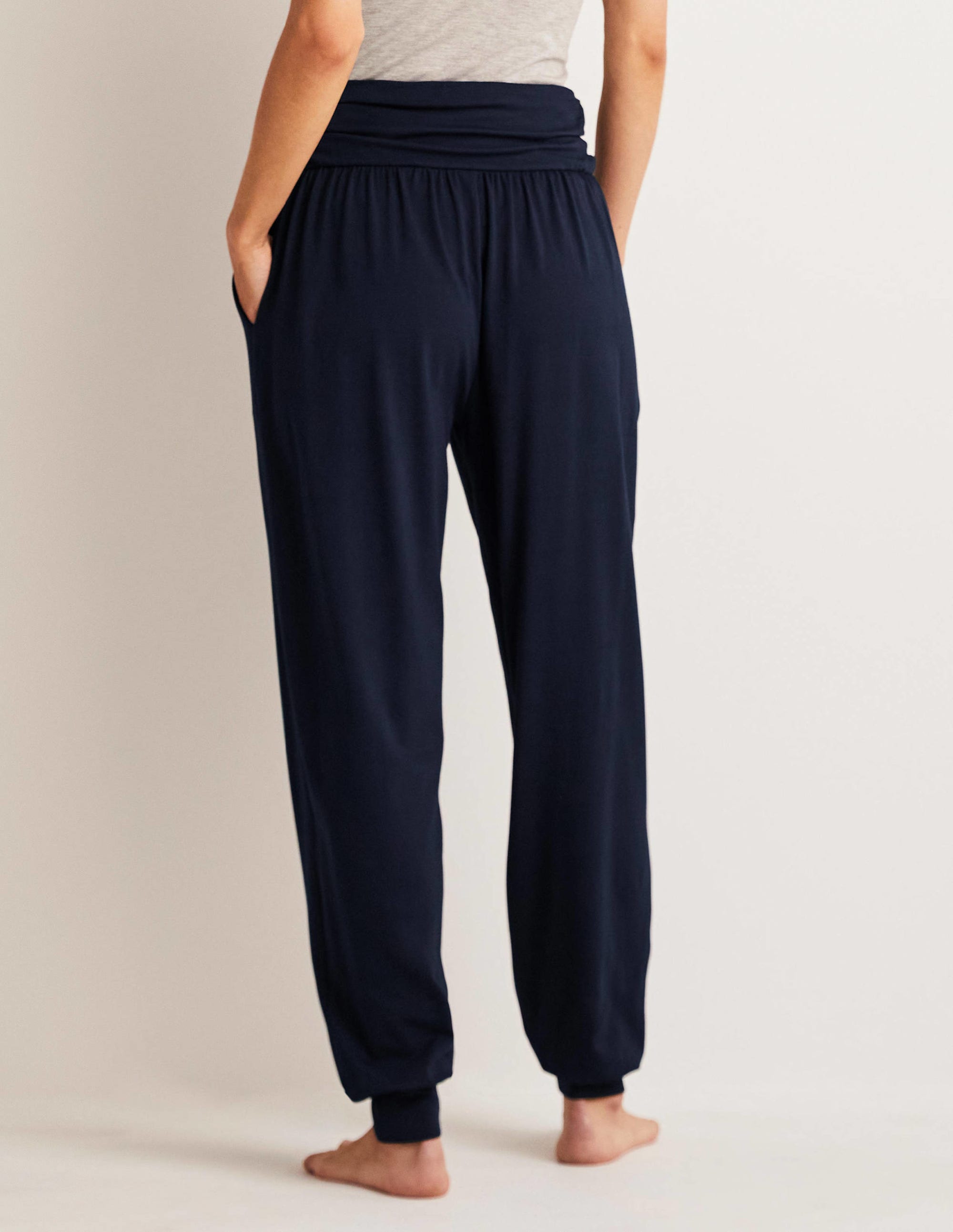 Hareem Jersey Joggers-Navy - Image 7