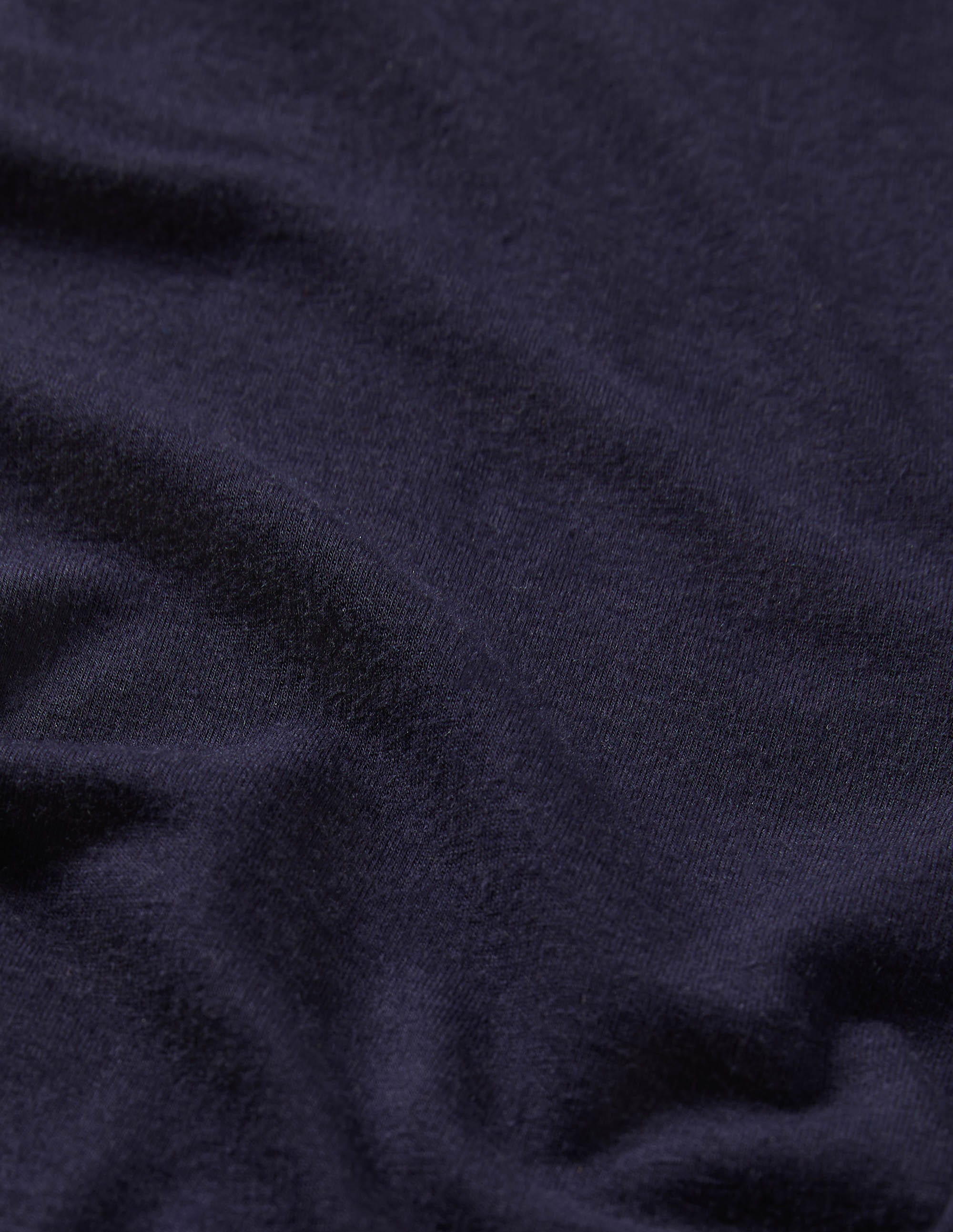 High Rise Navy Jersey Leggings-Navy - Image 9