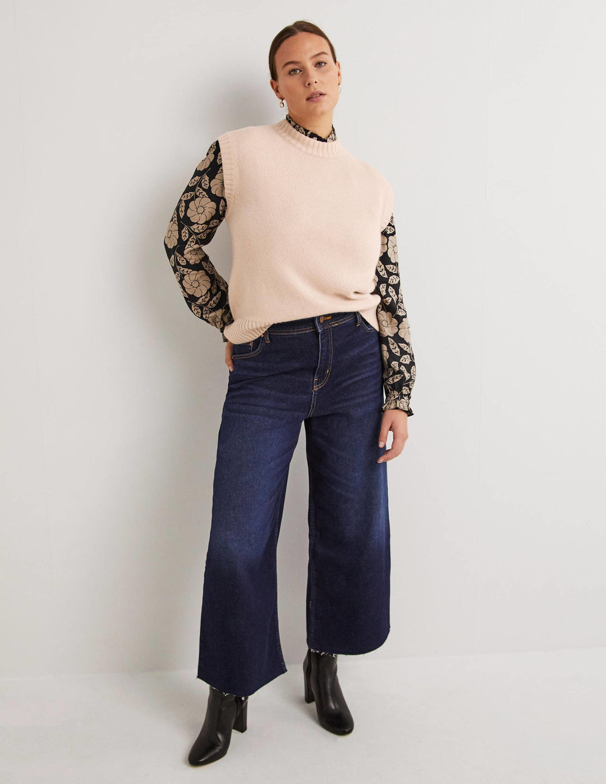 Chunky Cashmere Crew Neck Tank-Rope-1