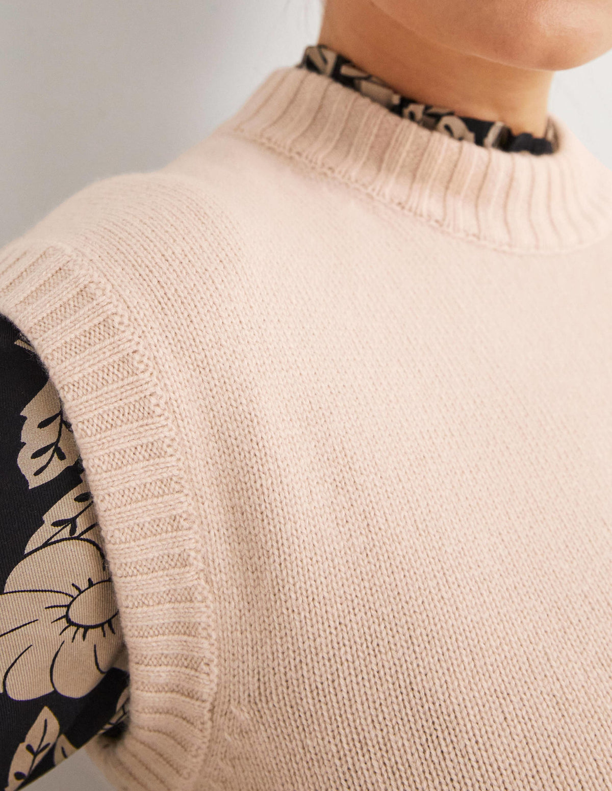 Chunky Cashmere Crew Neck Tank-Rope - Image 2