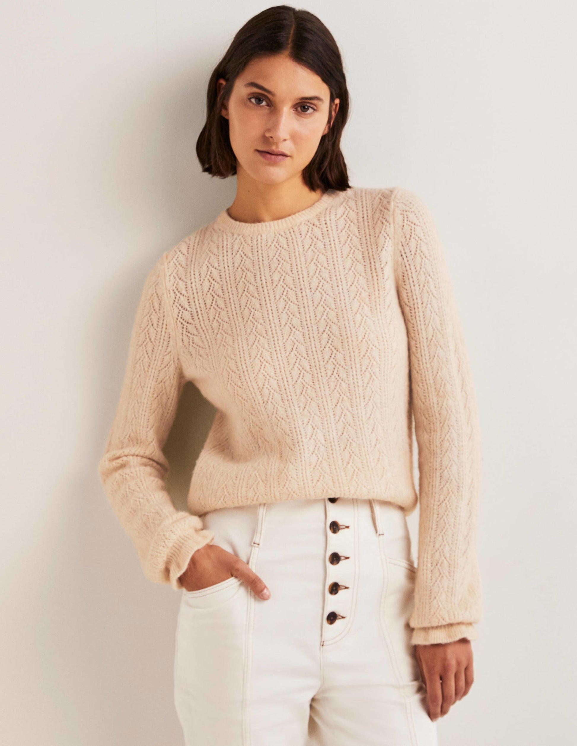 Fluffy Pointelle Jumper-Rope-1