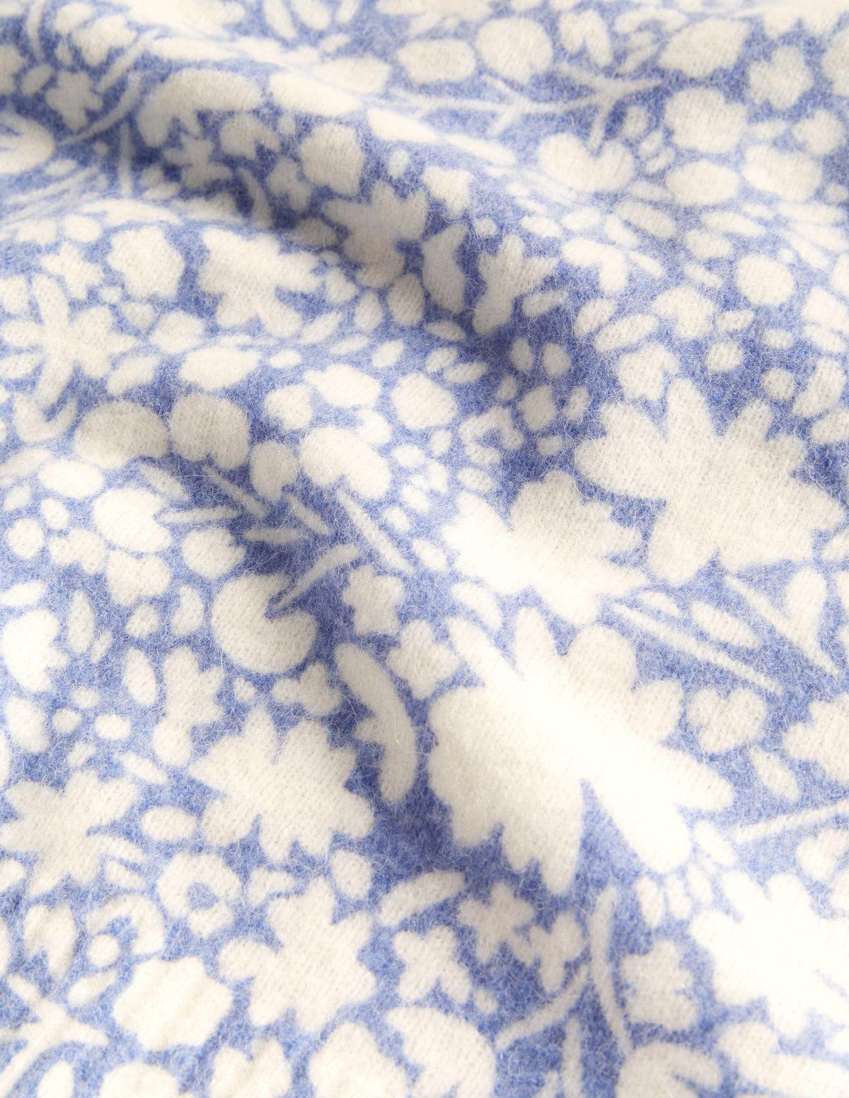 Printed Puff Sleeve Jumper-Riviera Blue, Abstract Ditsy-5