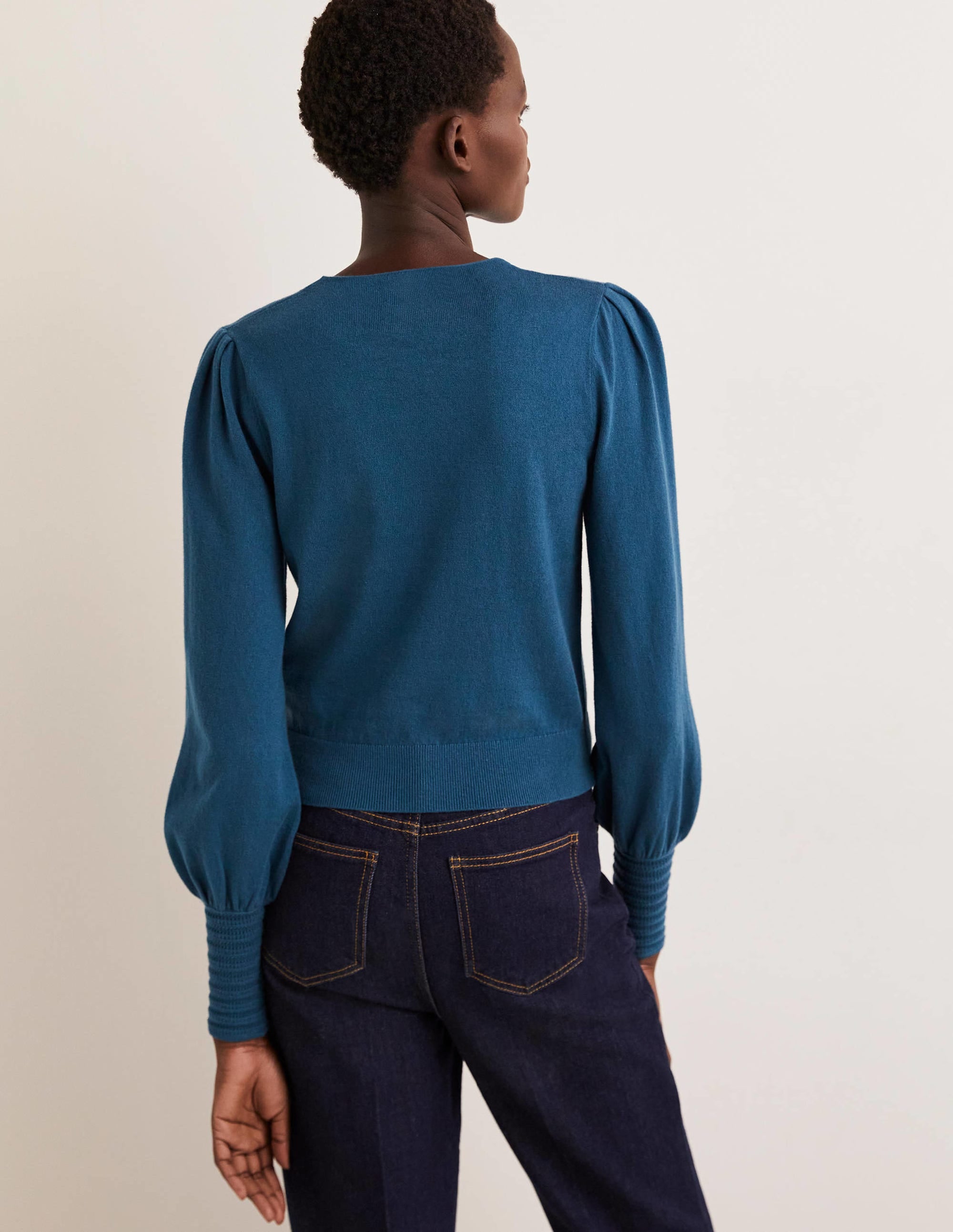 Pointelle-Detailed Jumper-Baltic Blue - Image 3