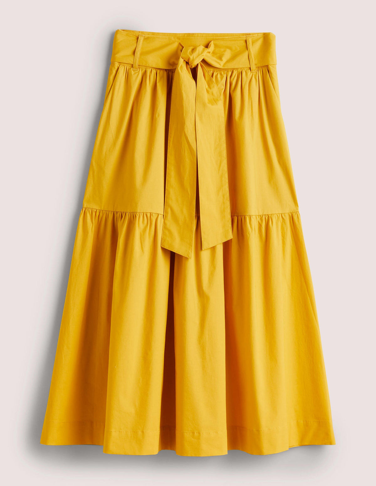 Tiered Belted Midi Skirt-Honeycomb - Image 13
