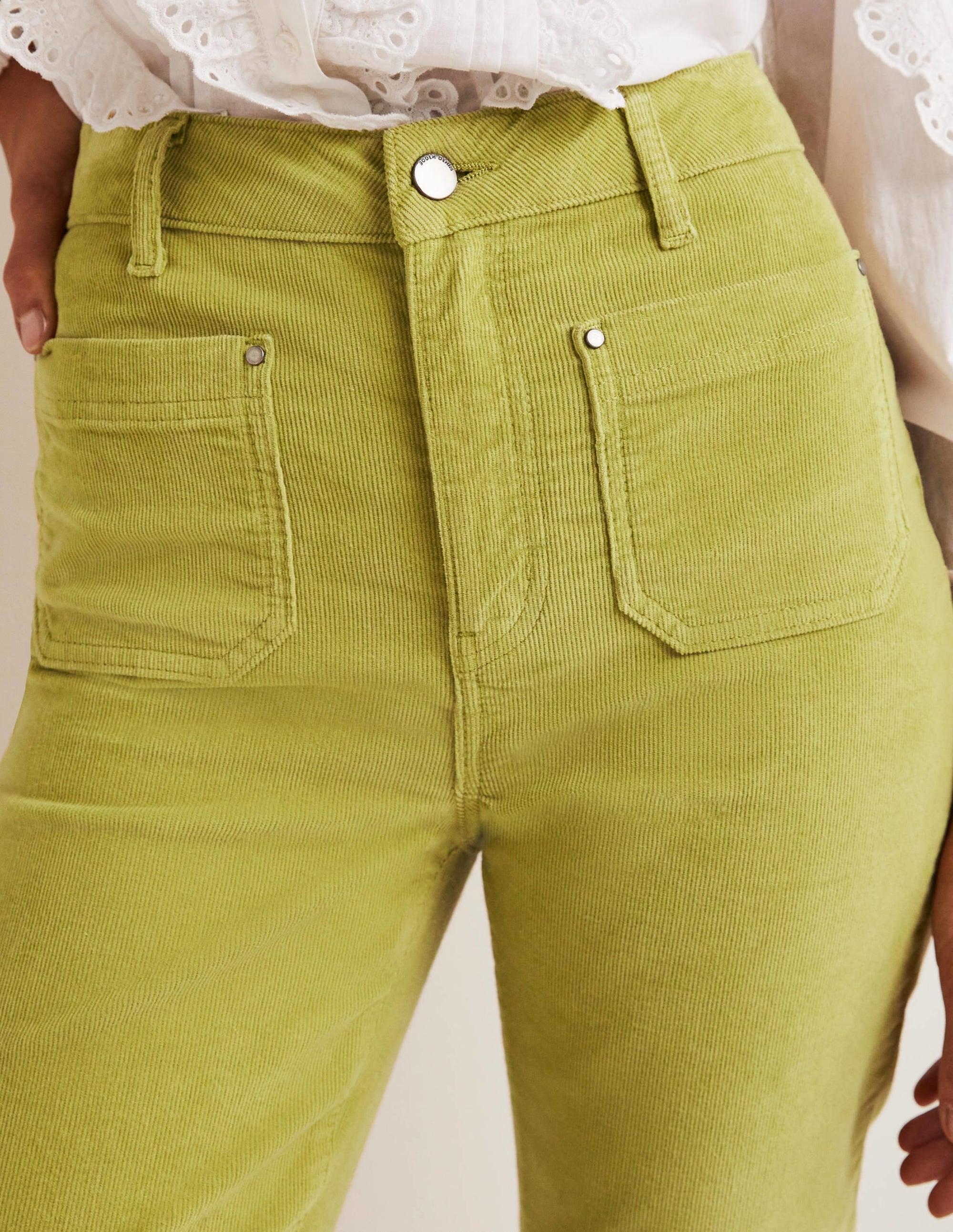 Straight Leg Corduroy Jeans-Cedar - Image 2
