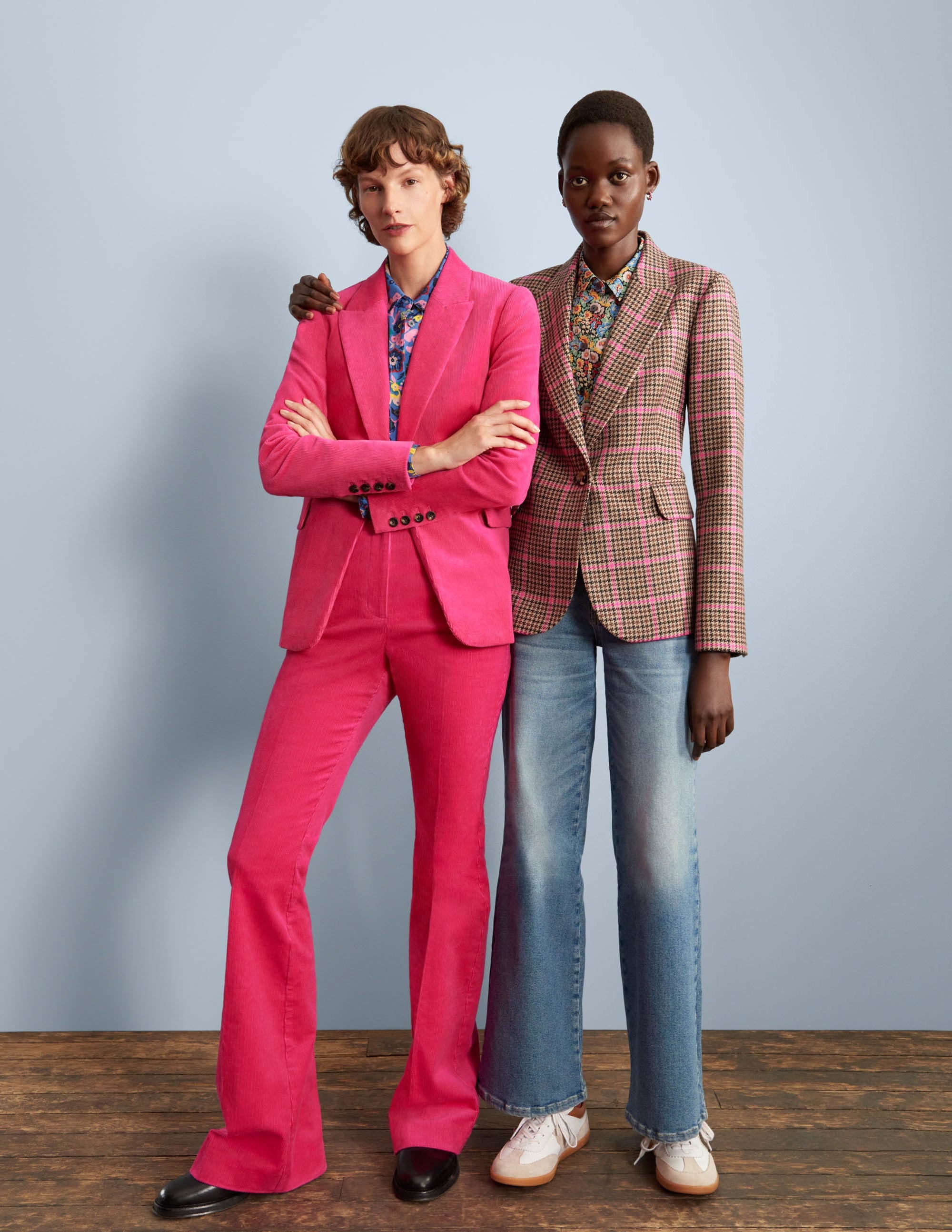 Corduroy Flare Trousers-Wild Watermelon PinK - Image 6