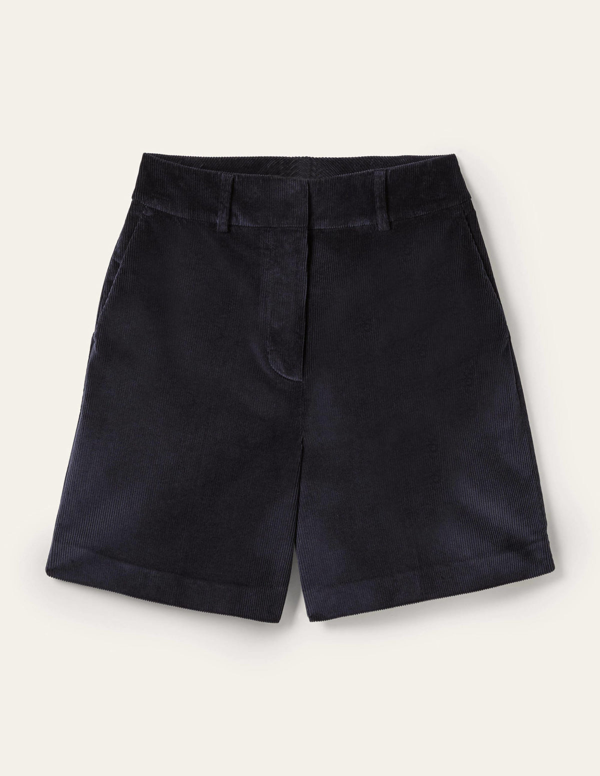 High Waist Shorts-Navy-11
