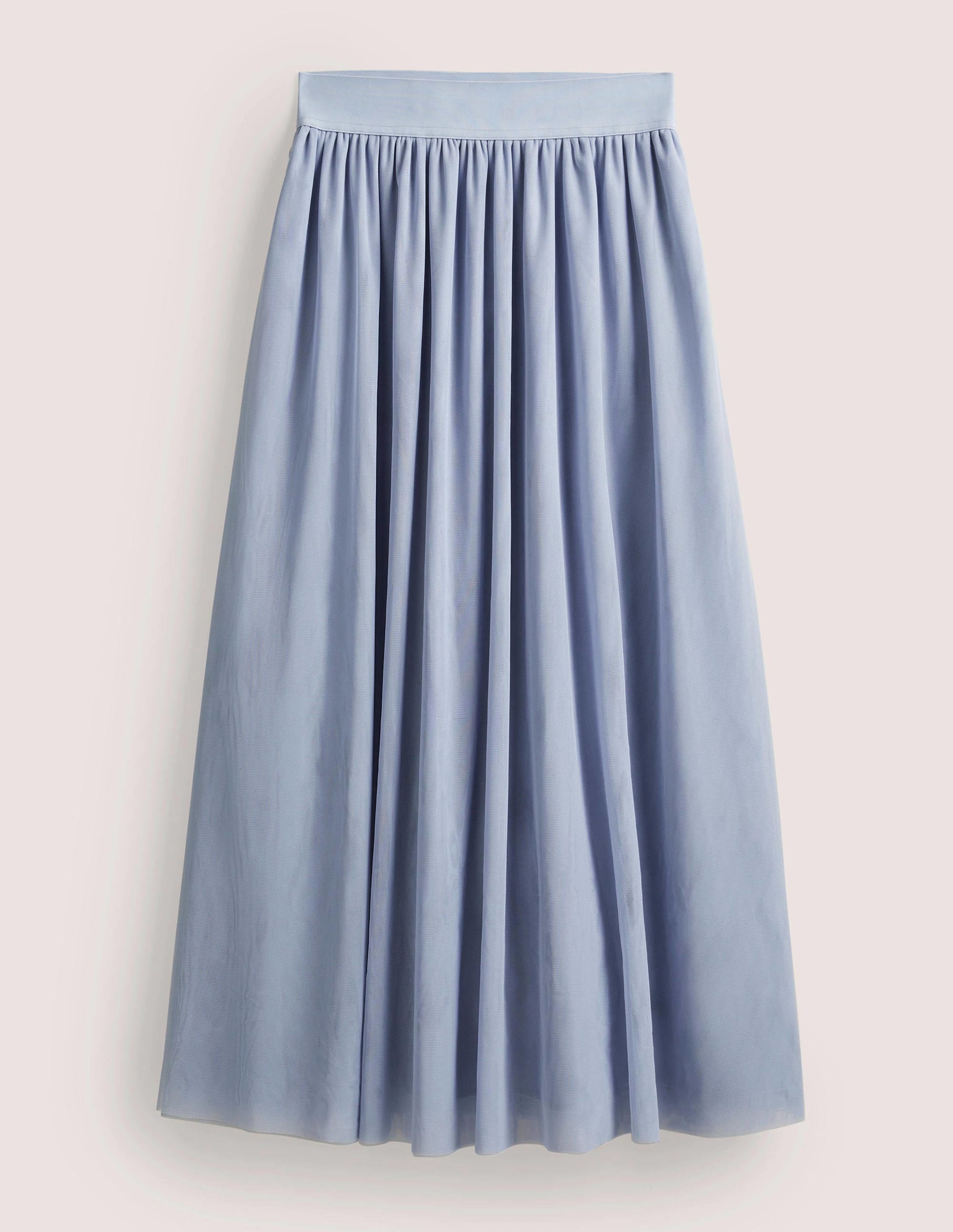 Tulle Full Midi Skirt-Dusty Blue - Image 7