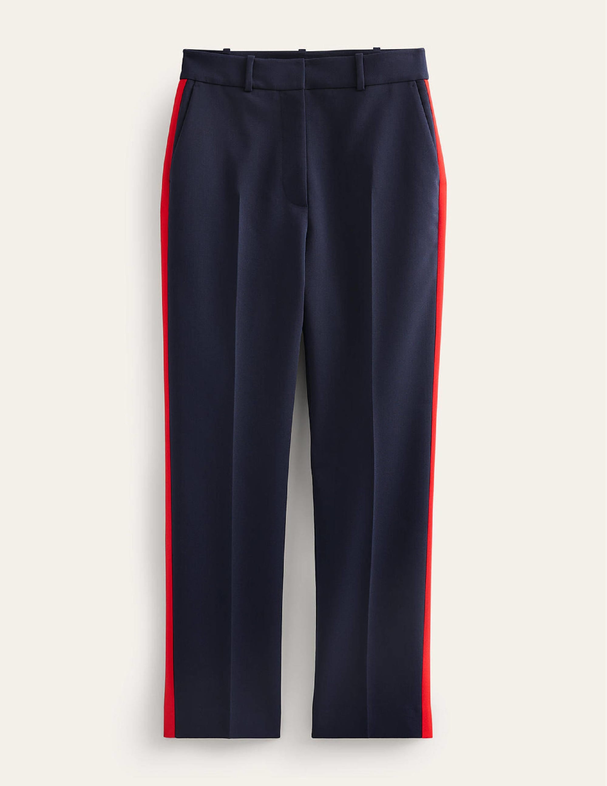 Kew Side Stripe Trousers-Navy, Red Stripe - Image 10