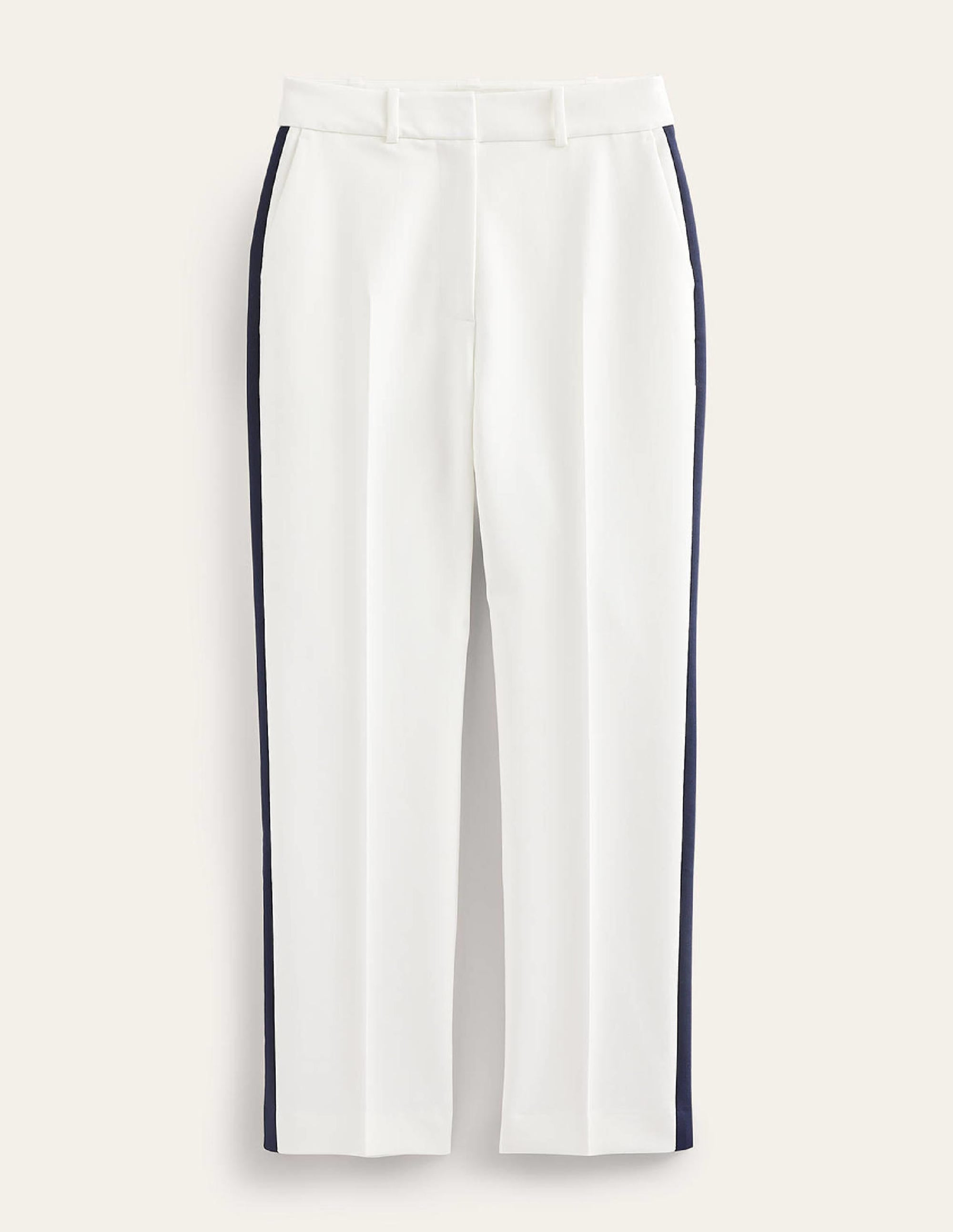 Kew Side Stripe Trousers-Ivory w/side stripe - Image 6
