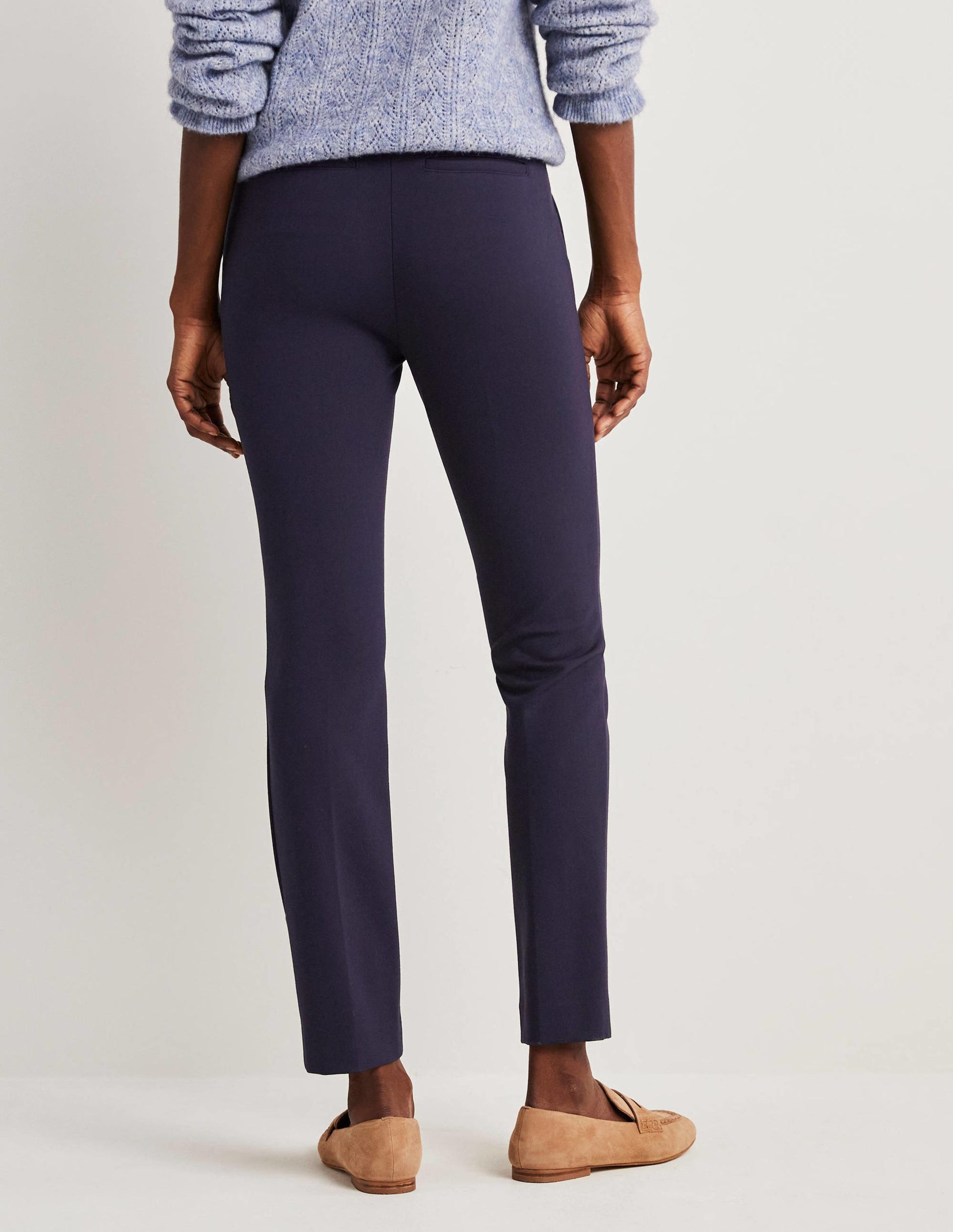 Hampshire 7/8 Ponte Trousers-Navy-3