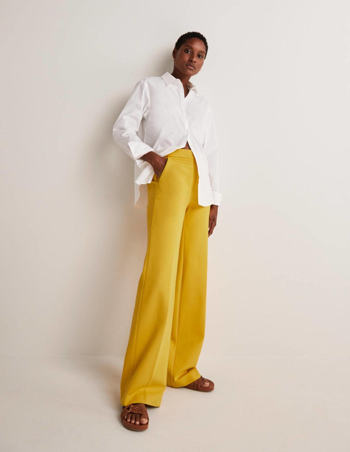 Westbourne Ponte Trousers-Honeycomb-6