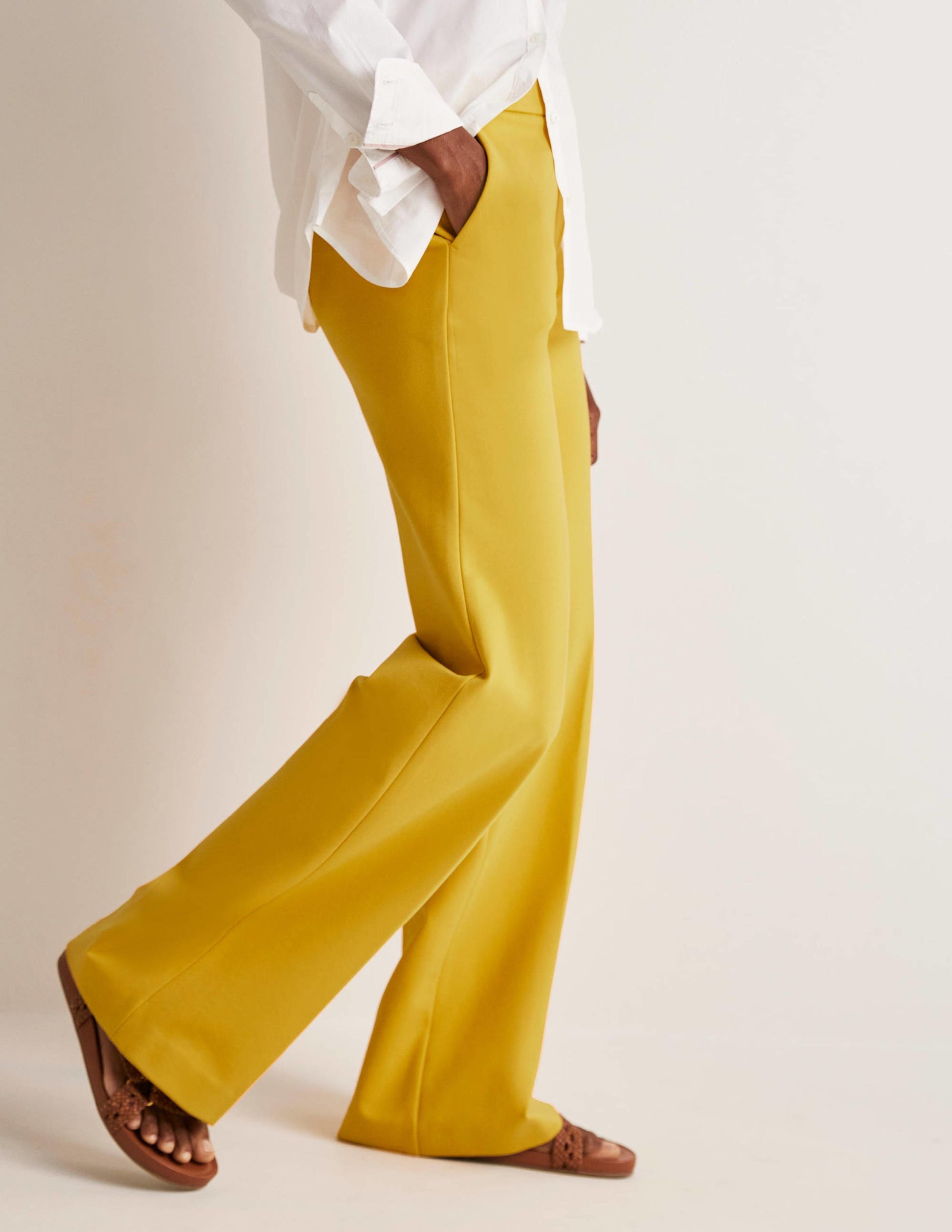 Westbourne Ponte Trousers-Honeycomb-10