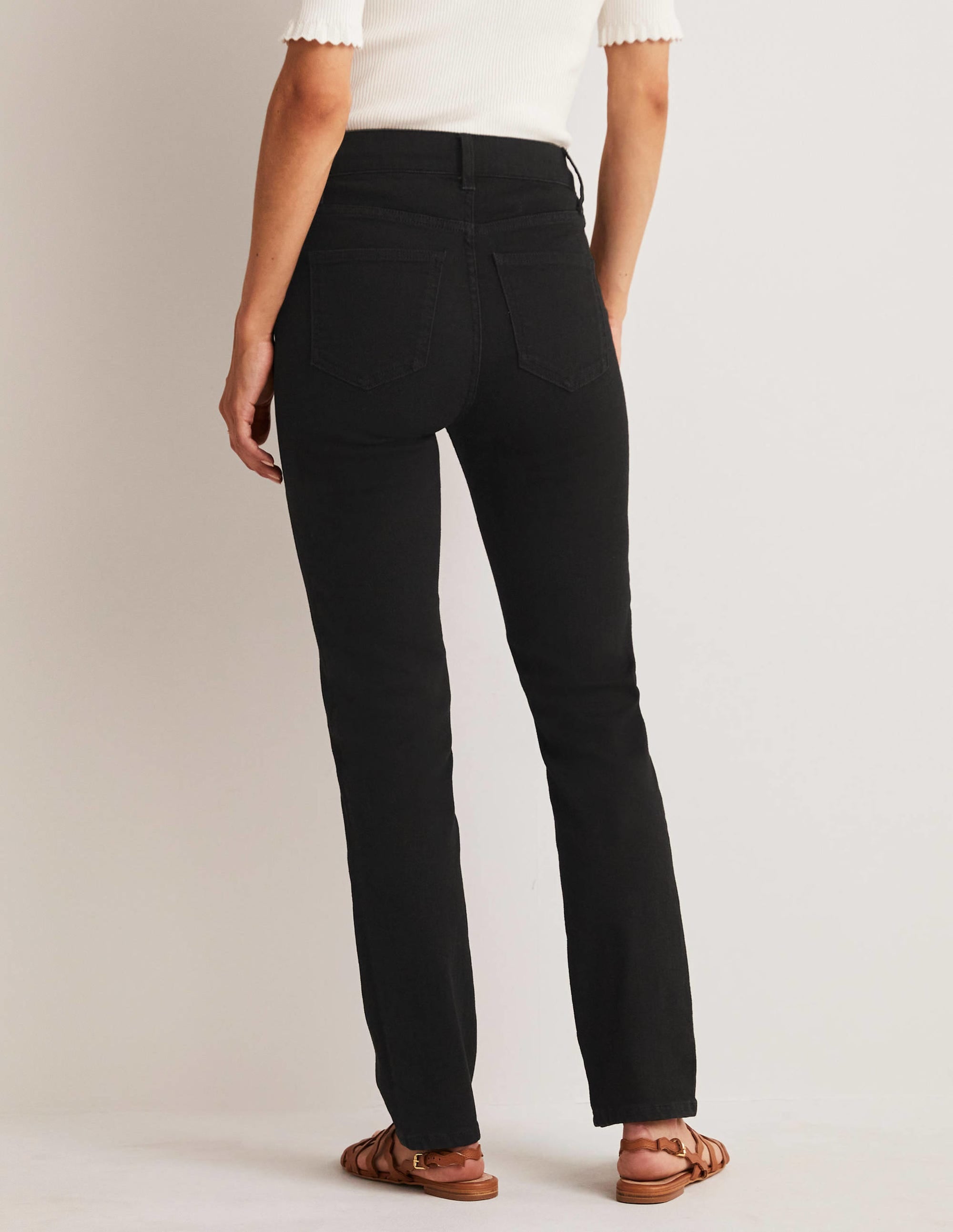 Slim Straight Jeans-Black - Image 3