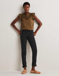 Girlfriend Jeans-Washed Black