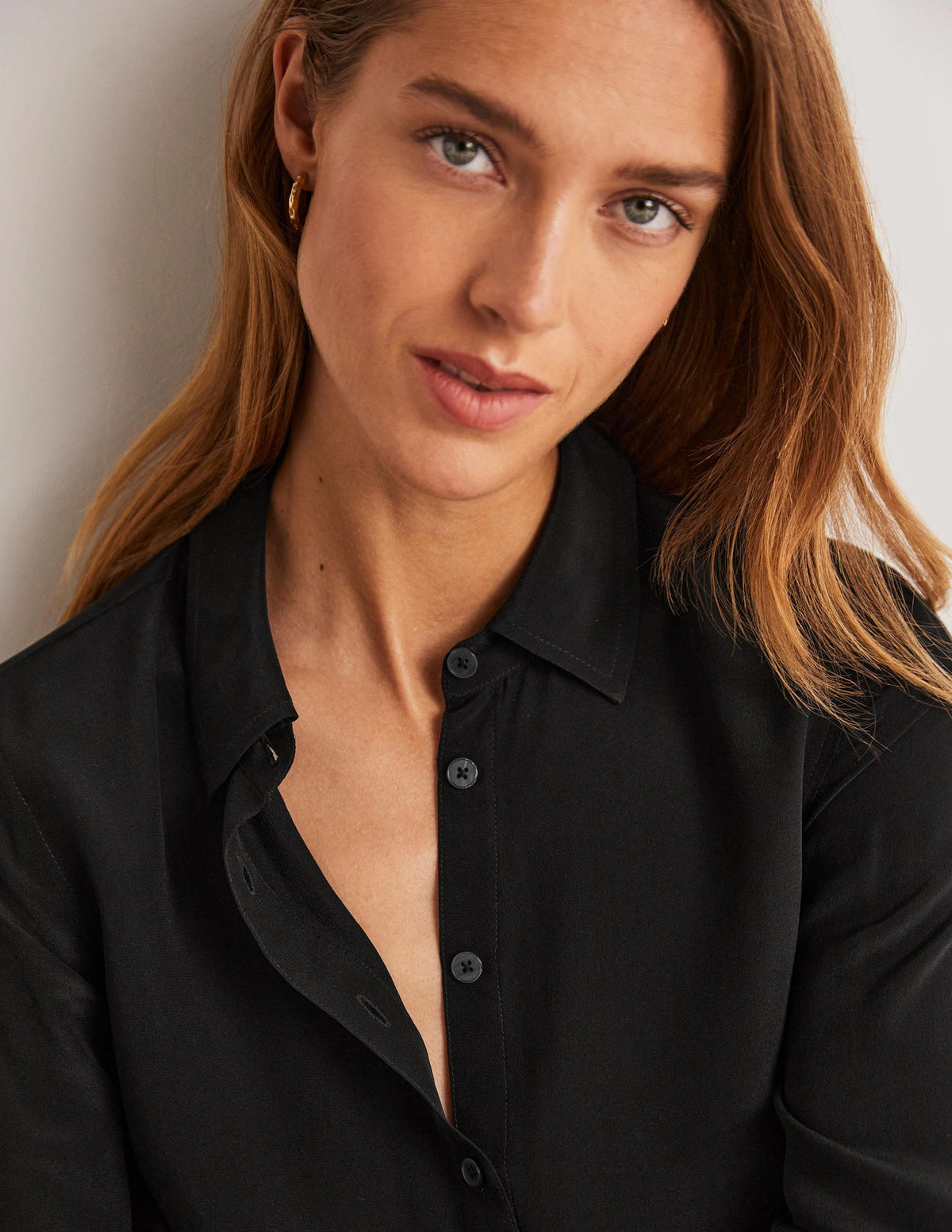 Silk Shirt-Black - Image 6