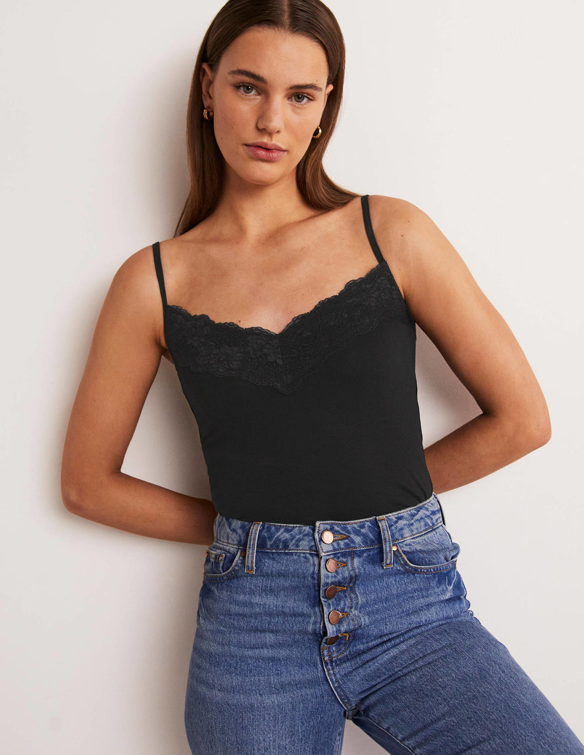 Lace Cami Top-Black - Image 8