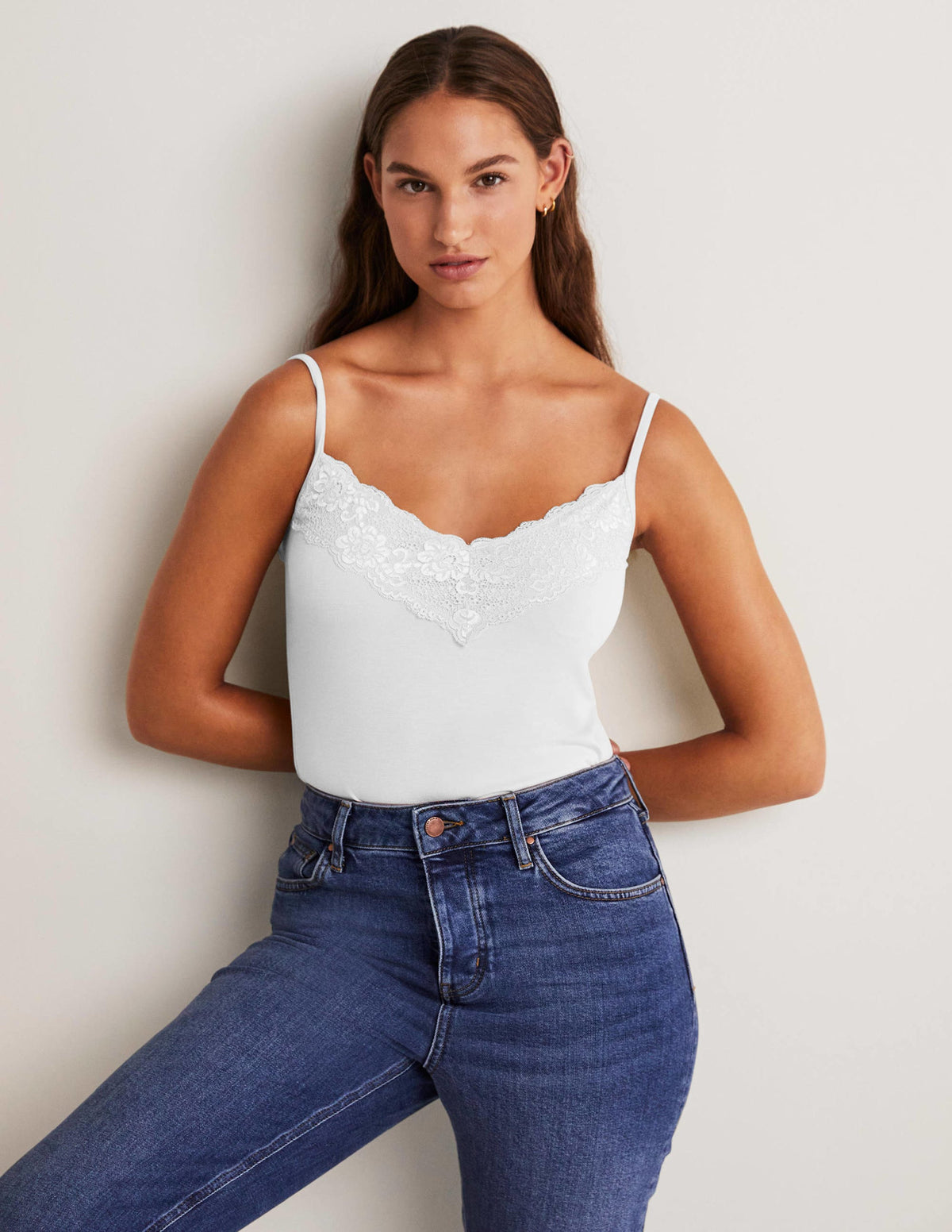 Lace Cami Top-White - Image 7